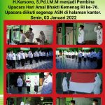 Upacara HAB ke-76 Kankemenag Purbalingga