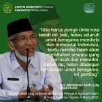 Kakankemenag Syafi’ : Kita harus punya rasa cinta tanah air.