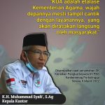 Kakankemenag Syafi’ : KUA adalah etalasenya Kementerian Agama