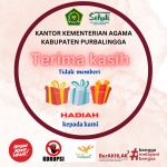 Terima kasih tidak memberi hadiah kepada kami