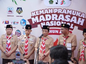 Siapkan Generasi Adaptif dan Kreatif, Menag akan Kembangkan Gerakan Kepramukaan Madrasah