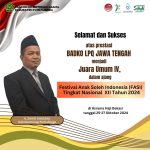 Selamat dan Sukses Badko LPQ Jateng