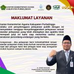 Maklumat Pelayanan pada Kankemenag Kab. Purbalingga