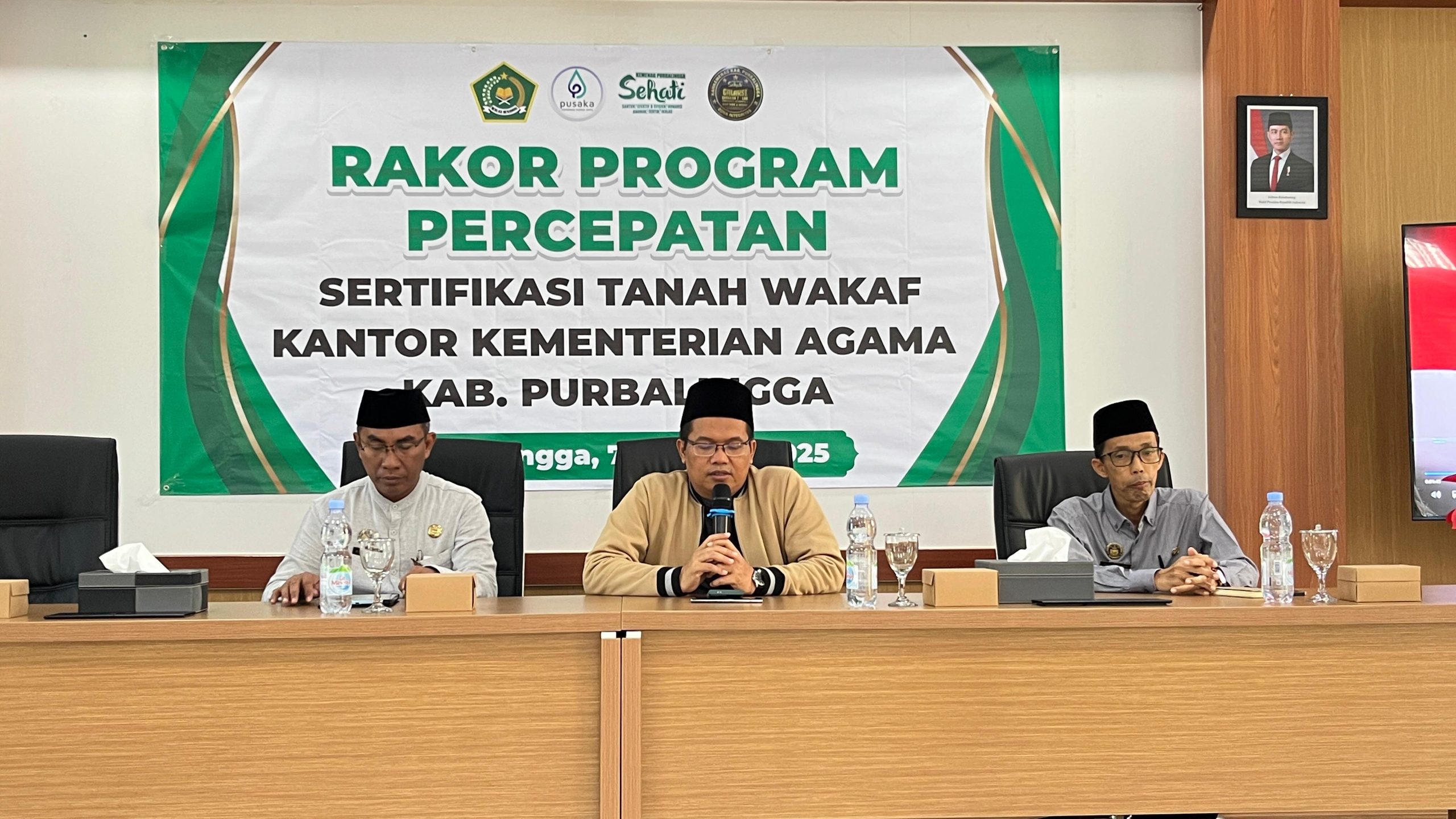 Beri Penguatan dalam Koordinasi Percepatan Sertifikasi Tanah Wakaf, Kakankemenag Kab. Purbalingga (Zahid Khasani) Akan Bentuk Tim Percepatan Sertifikasi Tanah Wakaf