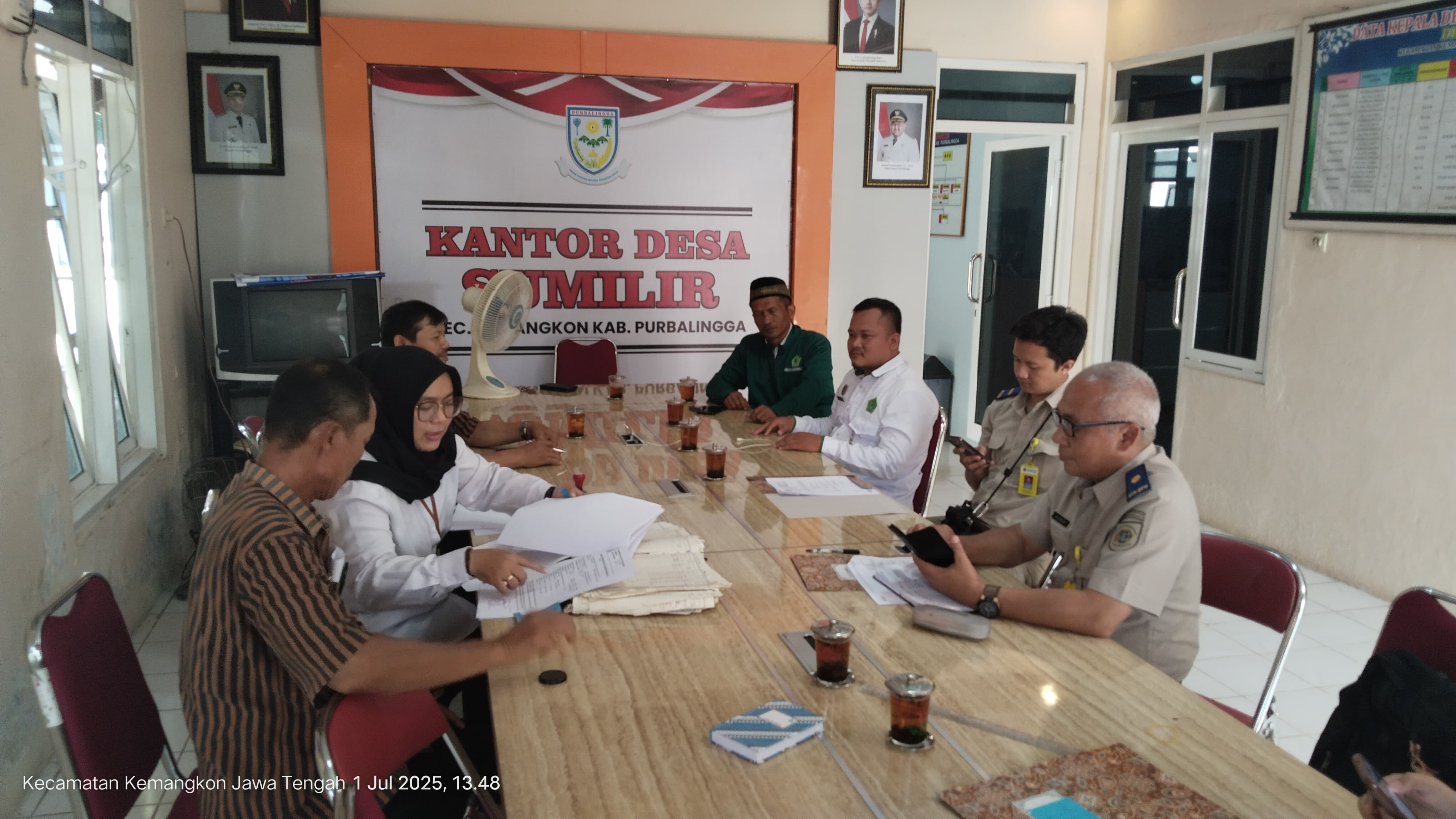 Penelenggara Zakat Wakaf Kankemenag Purbalingga laksanakan sidang lokasi tanah wakaf di dua titik