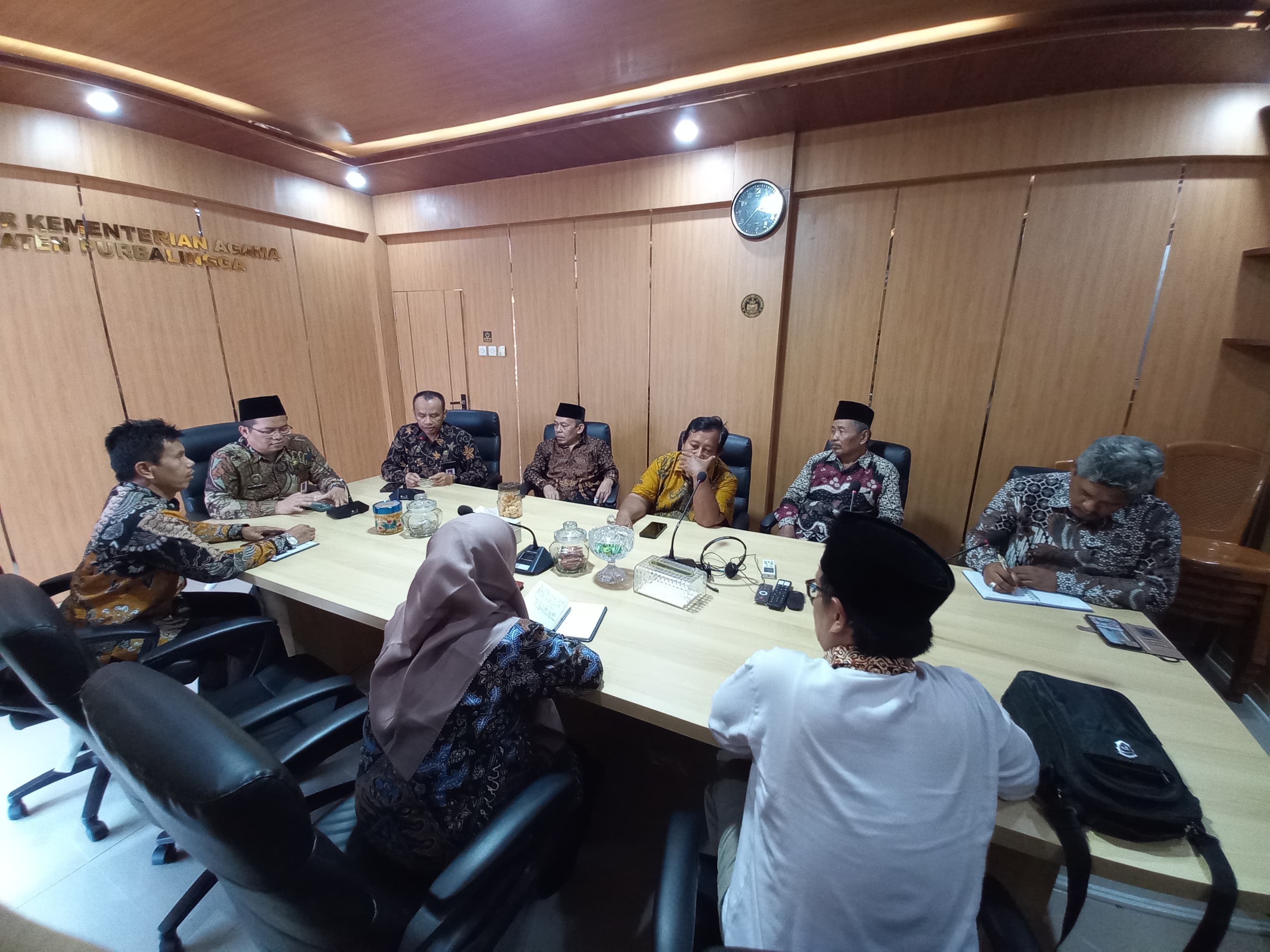 Rapat koordinasi Kemenag Purbalingga dan FKUB terkait Program Inovasi Berdampak Urab Mendoan