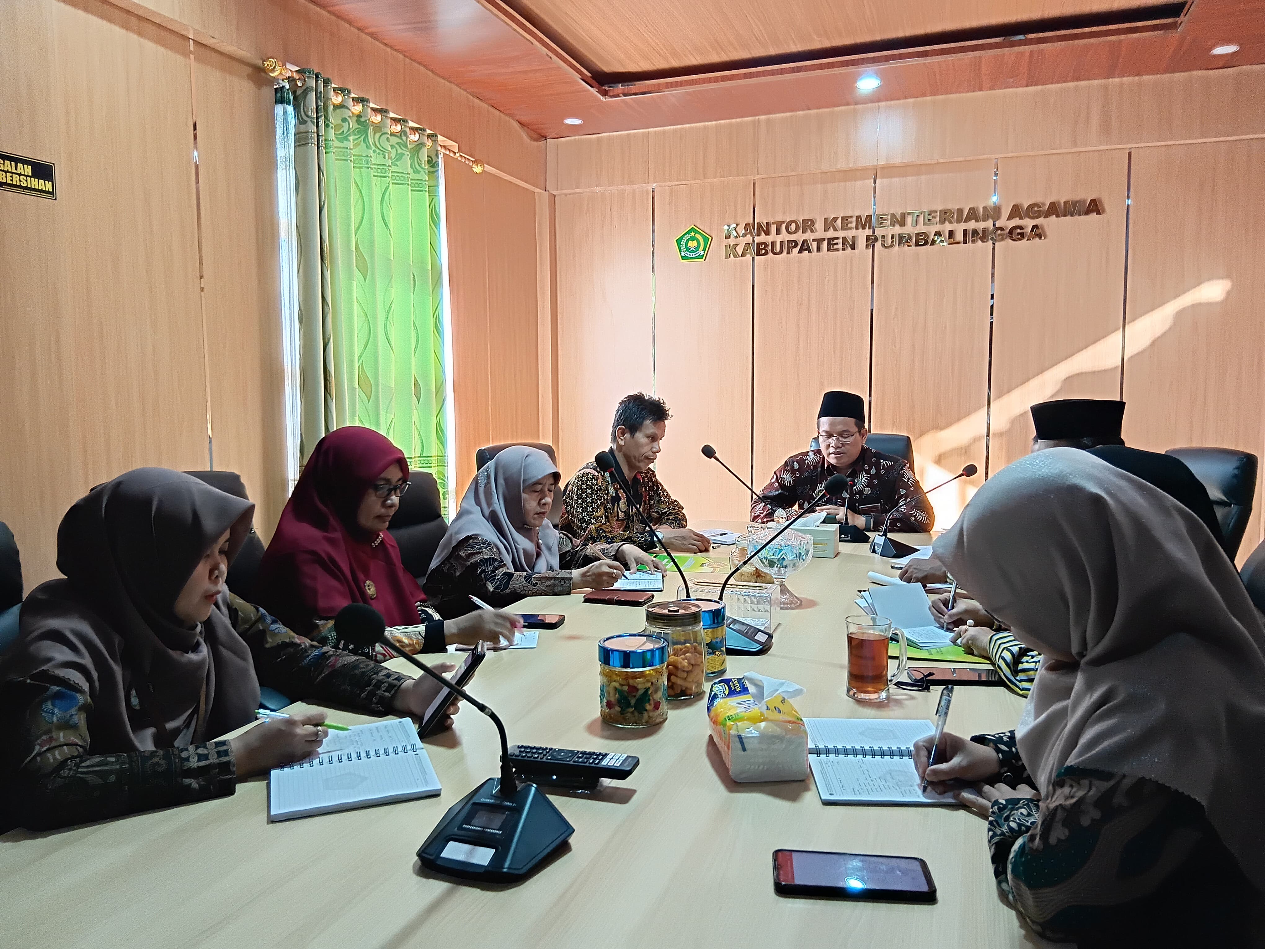 Rapat penerapan program pengendalian gratifikasi (PPG) di Kantor Kemenag Purbalingga