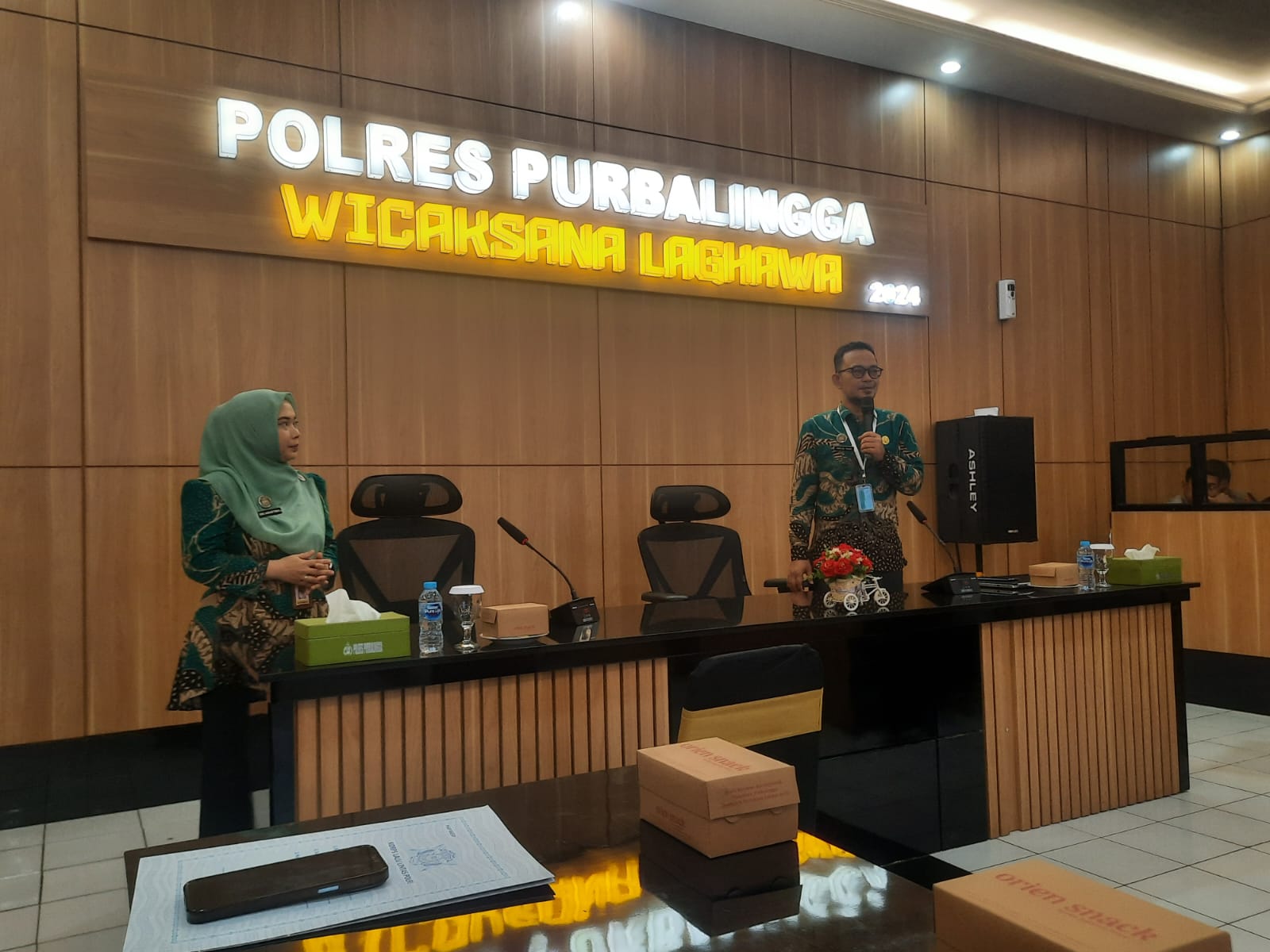 PTSP Kemenag Berikan Pelatihan Peningkatan kemampuan di Polres Purbalingga