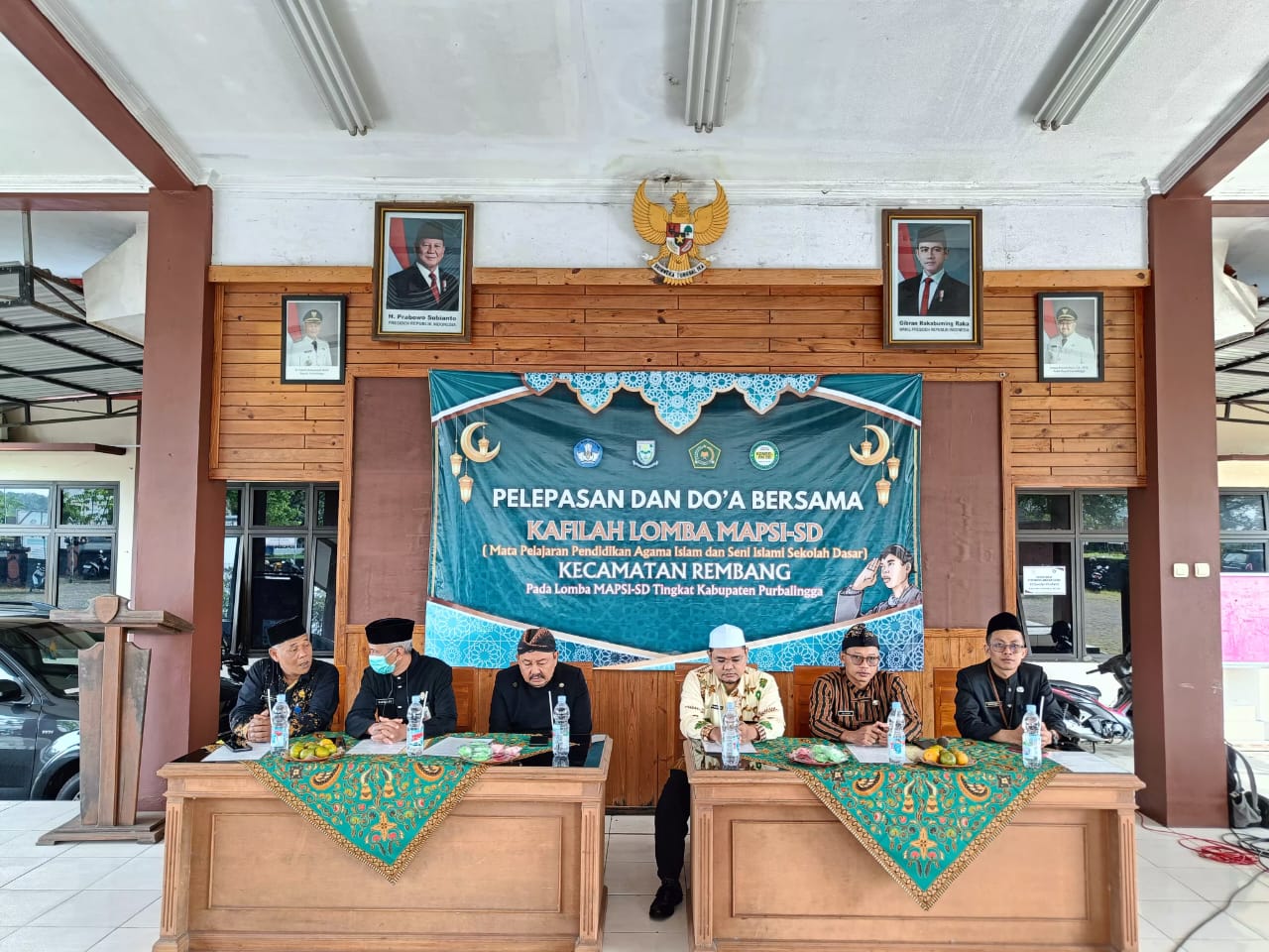 Pengawas PAI Hadiri pelepasan Kafilah MAPSI kecamatan Rembang