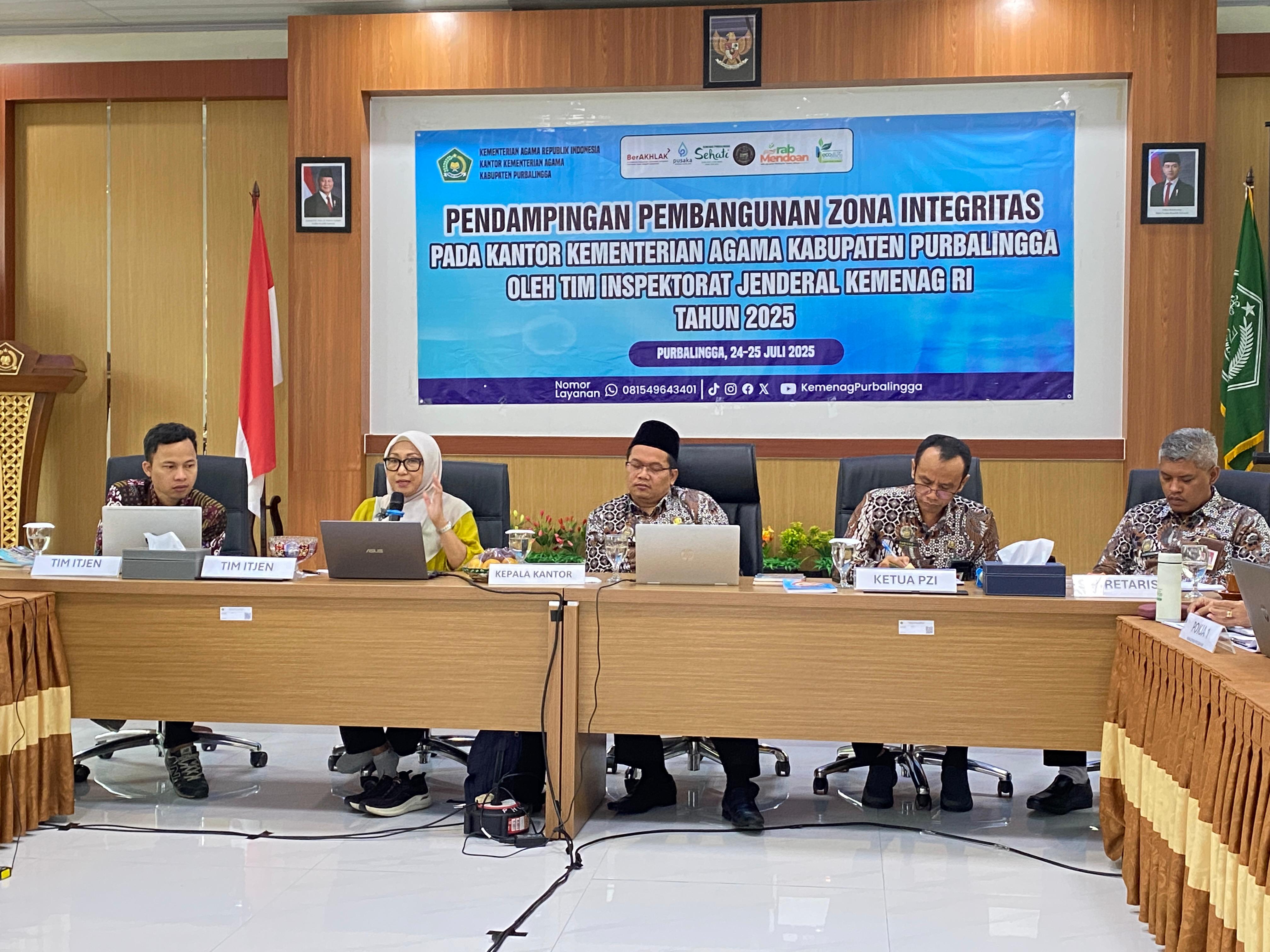 Pendampingan Penguatan PZI oelh Itjen Kemenag RI