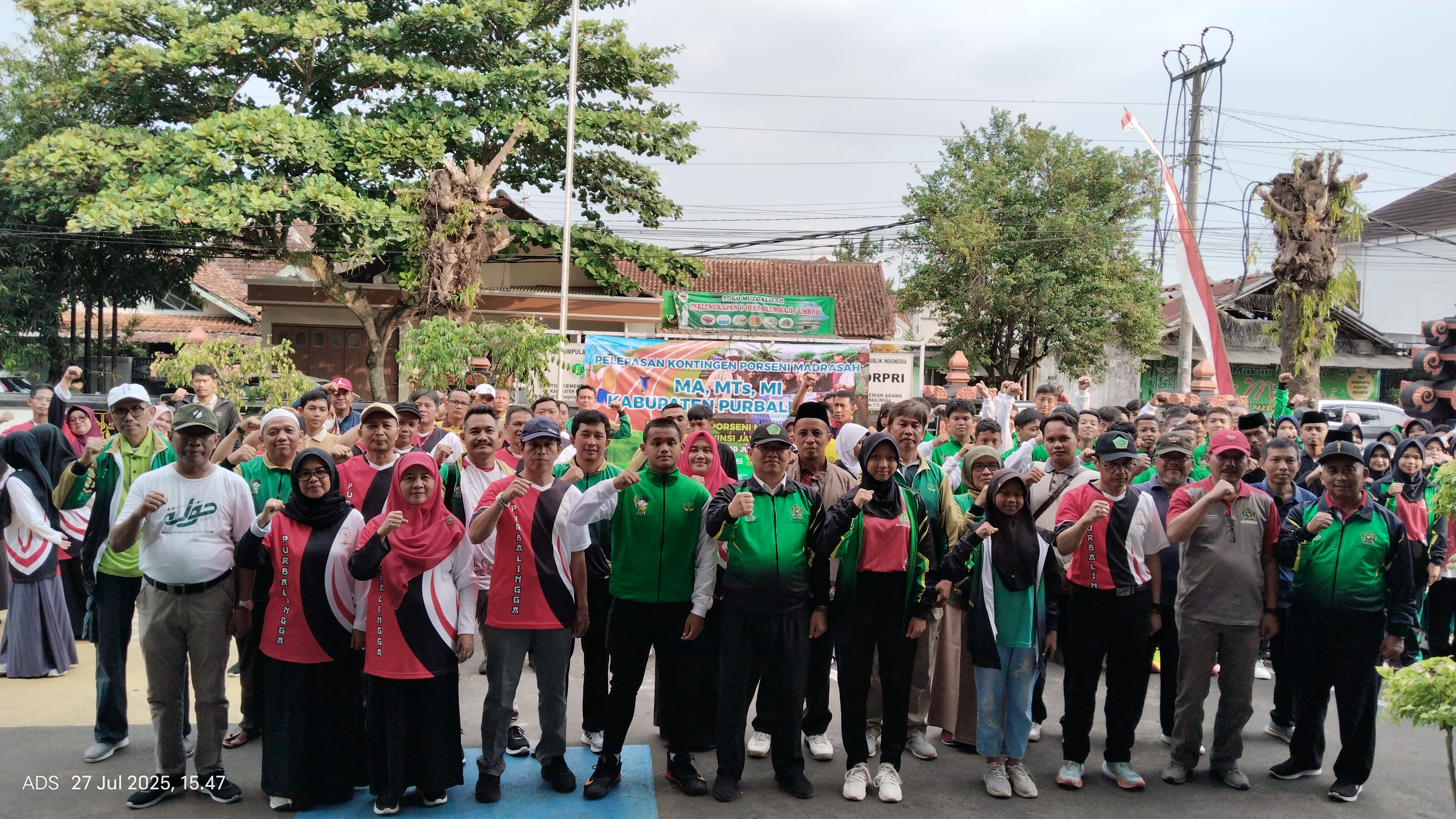 Pelepasan Kontingen Porseni Madrasah Kabupaten Purbalingga