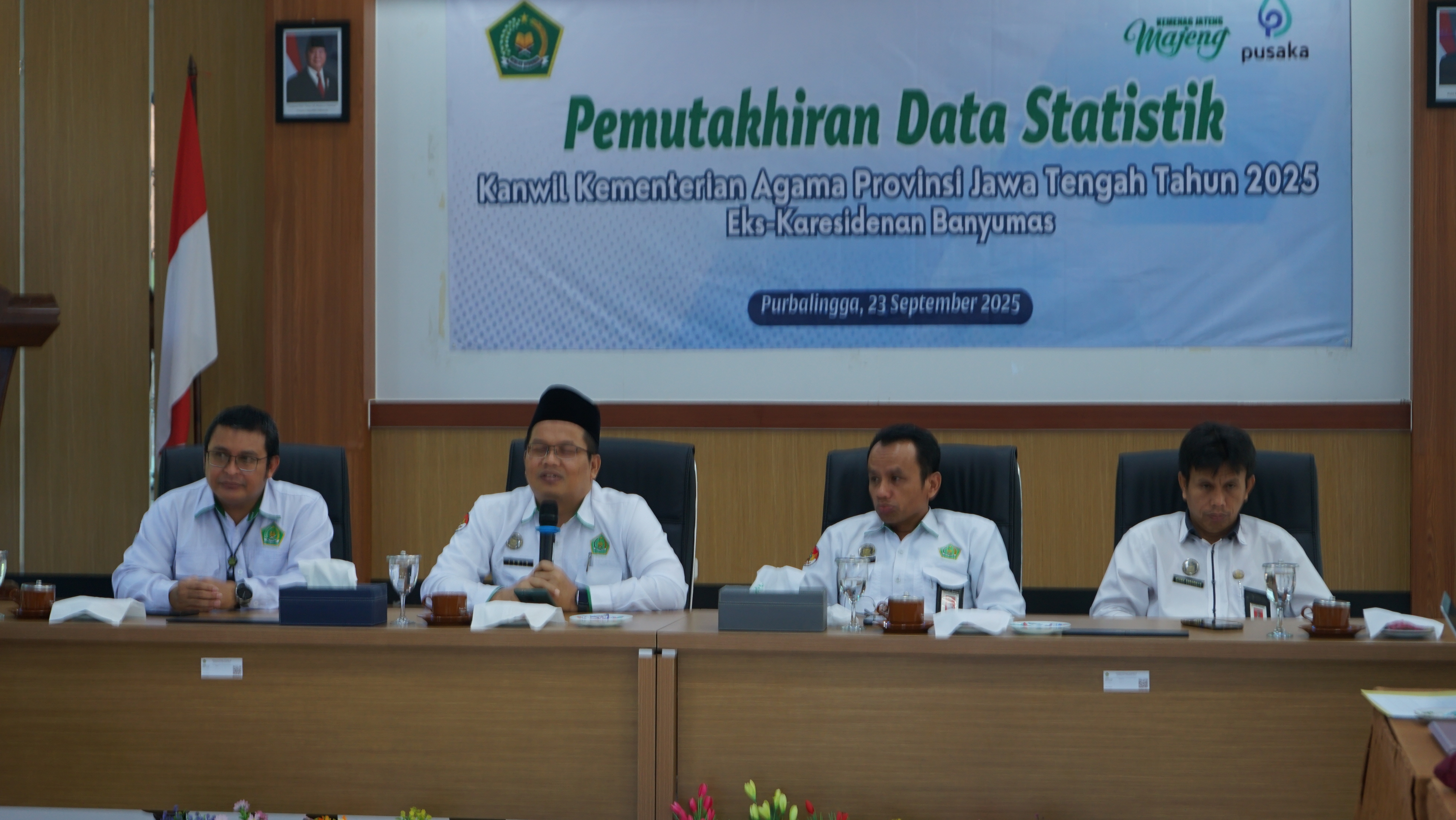Arahan Kepala Kantor Kemenag Purbalingga dalam Pemutakhiran Data Statistik