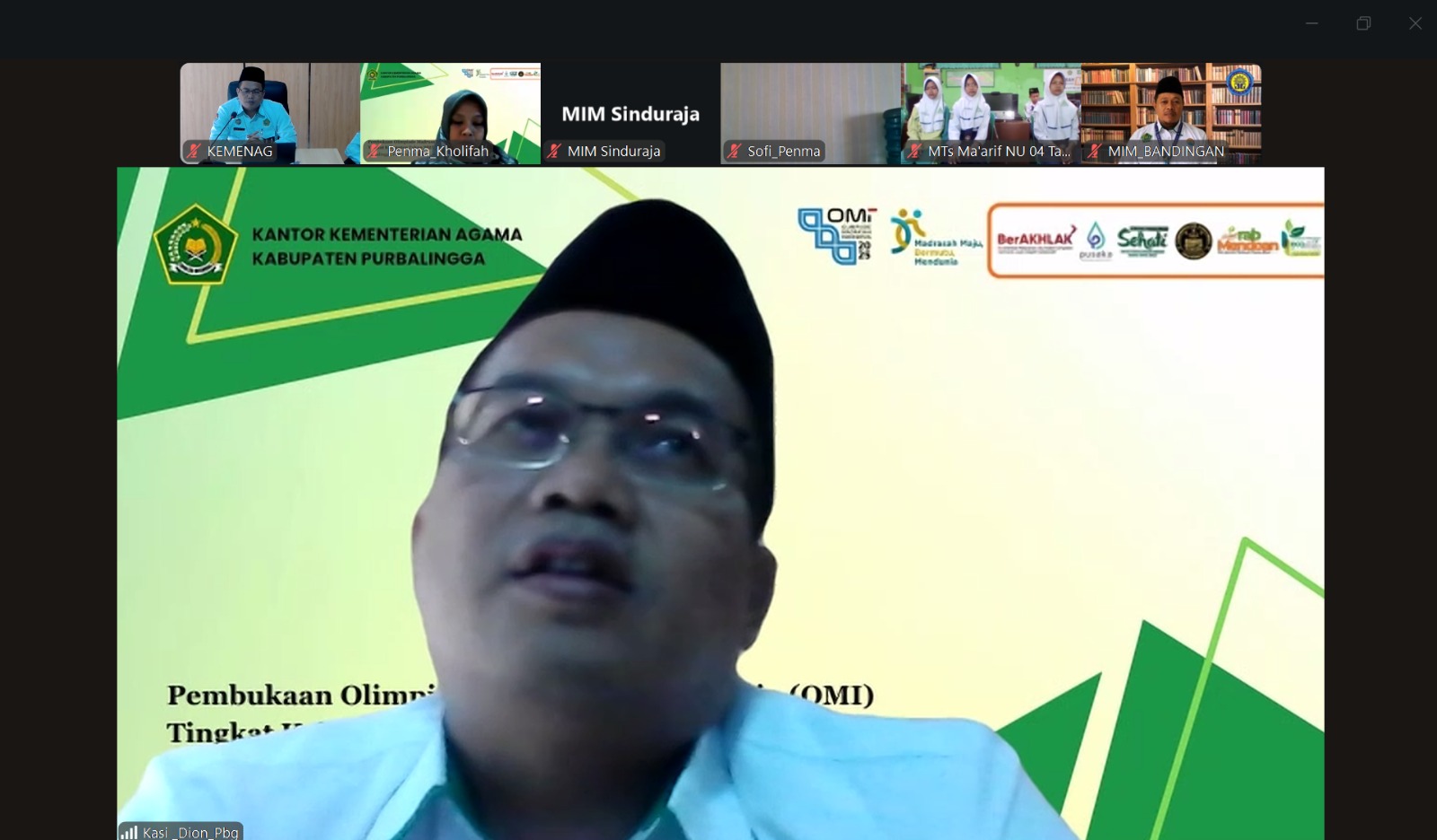 Pembukaan Olimpiade Madrasah Indonesia (OMI) 2025 Kemenag Purbalingga