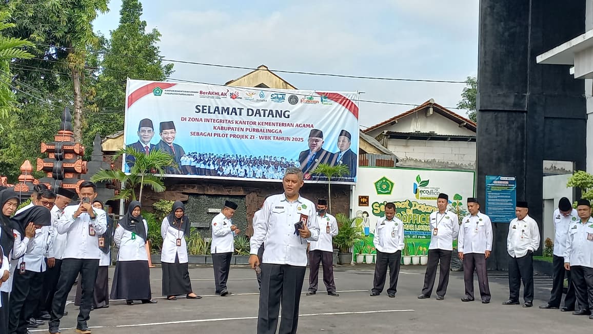 Briefing Singkat, Tekad Kuat: Kemenag Purbalingga Rawat Zona Integritas