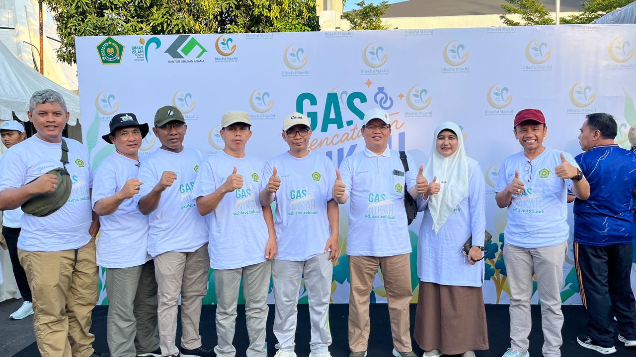 Kemenag Purbalingga Ikut Menyukseskan Kampanye GAS Pencatatan Nikah di Car Free Day Semarang