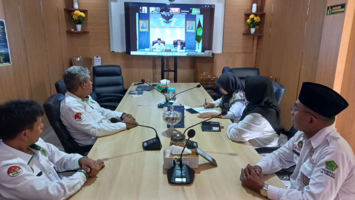 Kemenag Purbalingga ikuti Breakfast meeting bersama menag RI