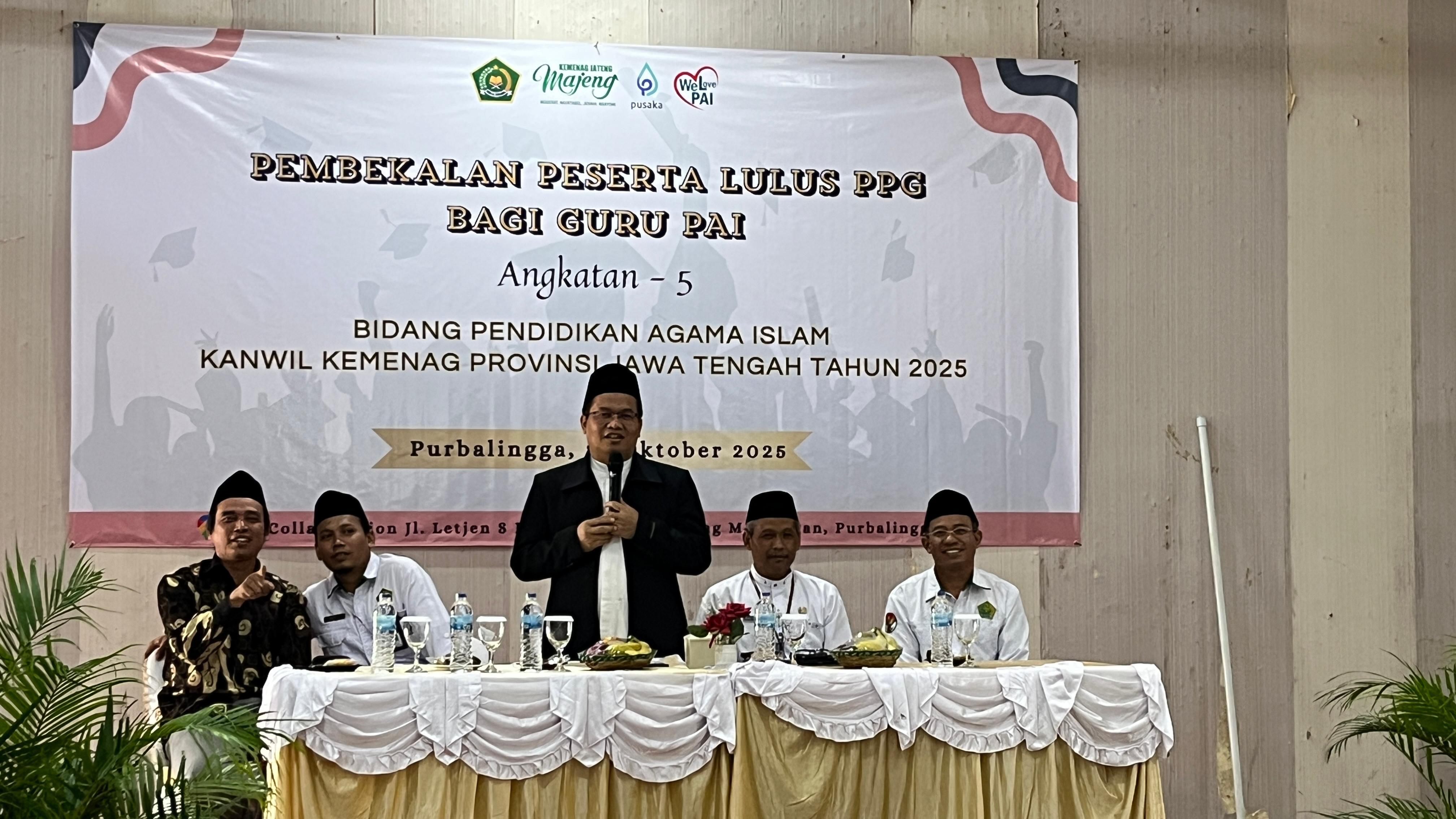 Pembekalan peserta lulus PPG Gutu PAI