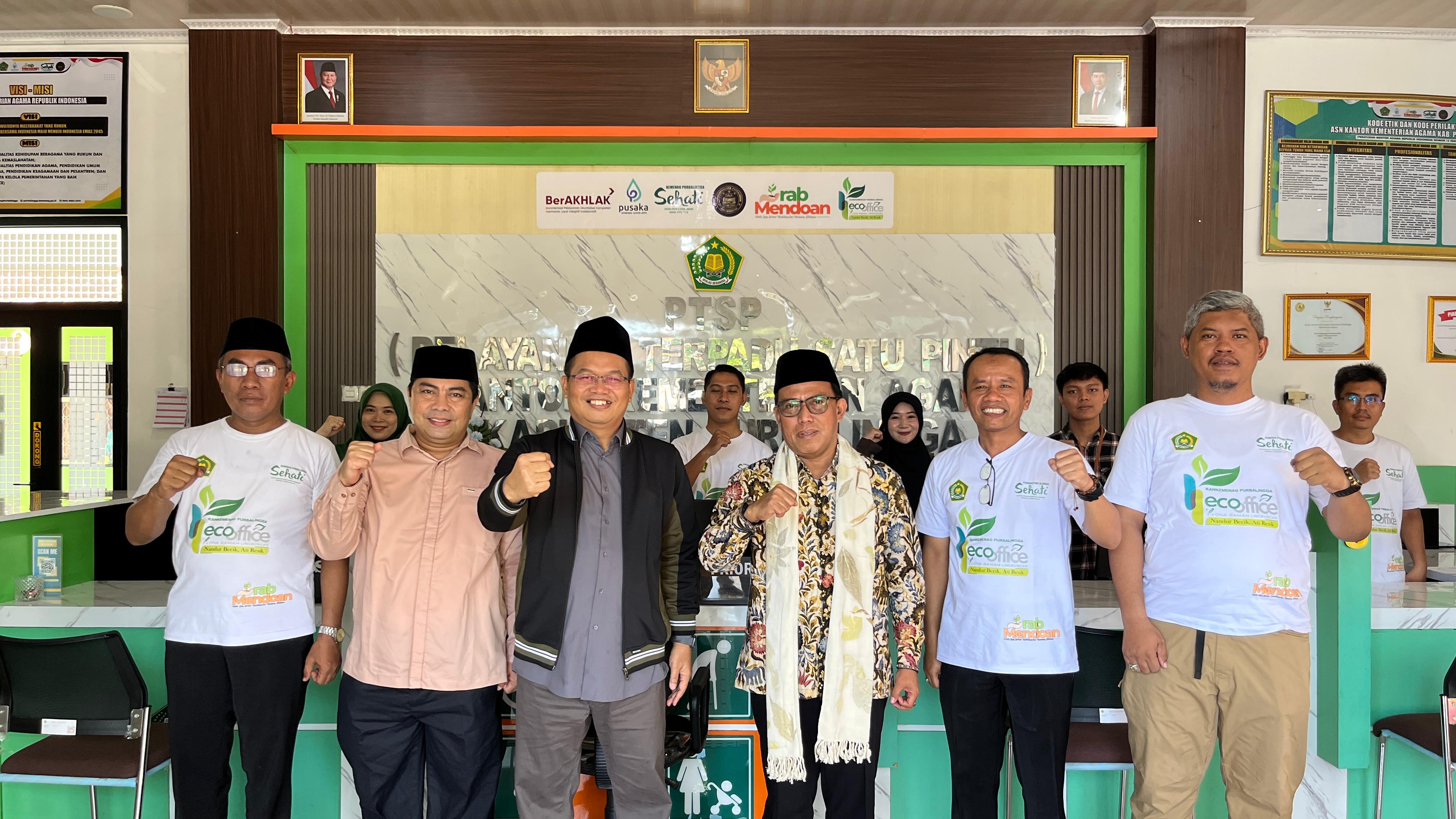 Dirurais Arsad tinjau Urab Mendoan Kemenag Purbal8ngga