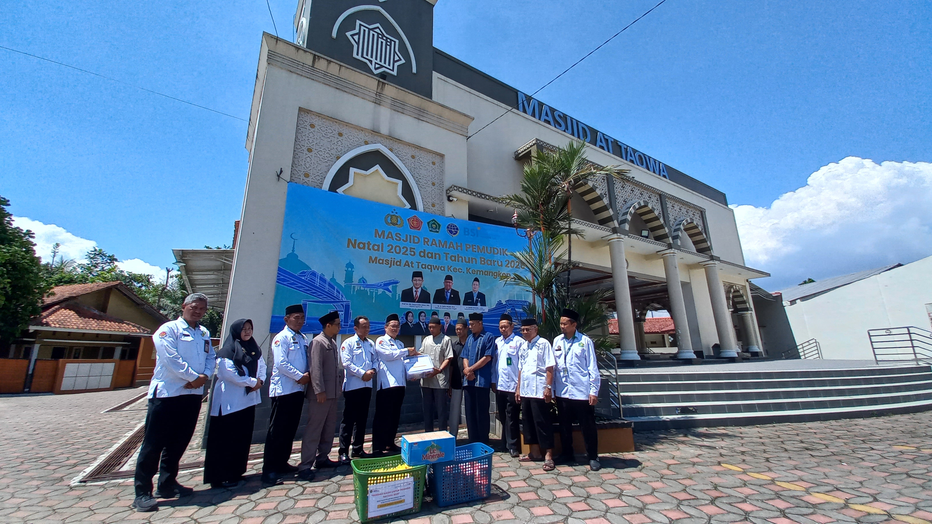 Masjid ramah pemudik Nataru
