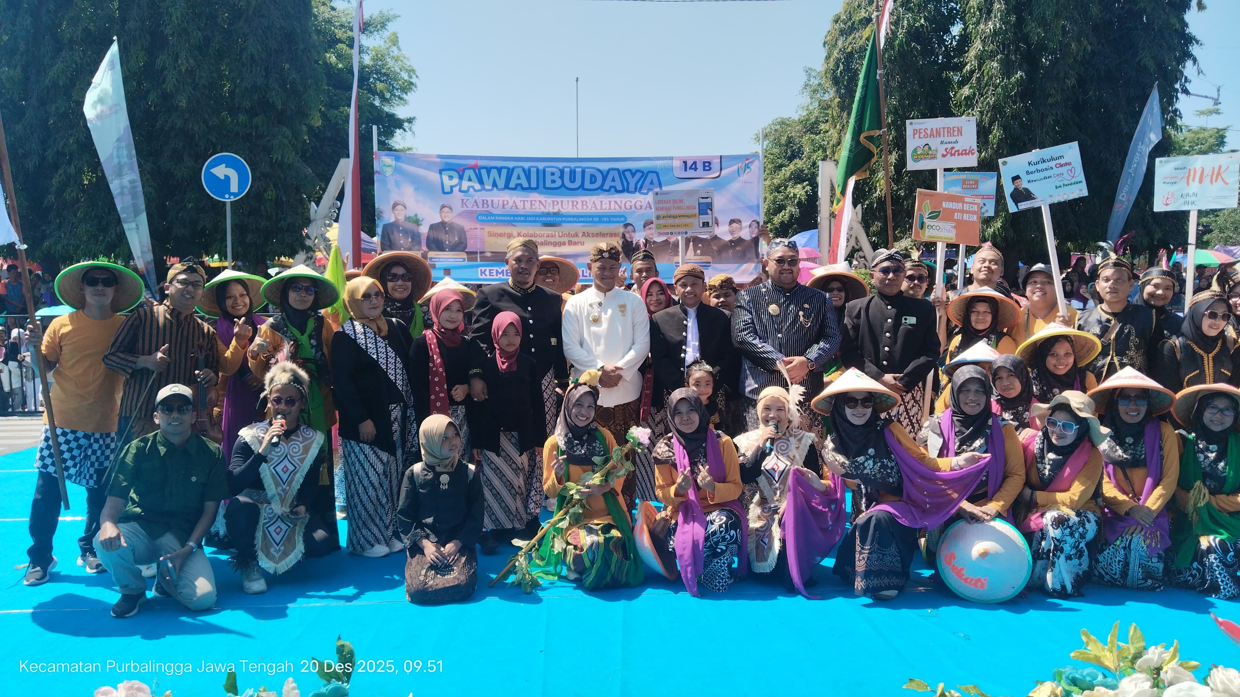 Pawai budaya hari jadi 195 Kabupaten Purbalingga