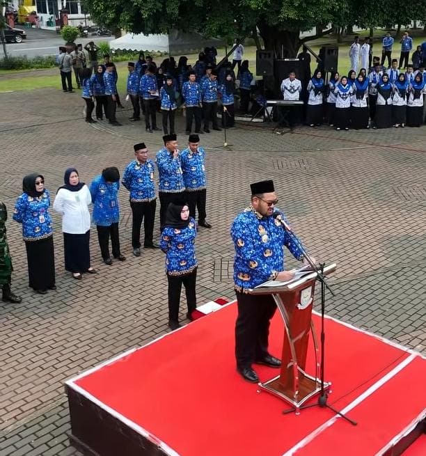 Upacara HUT ke-54 KORPRI