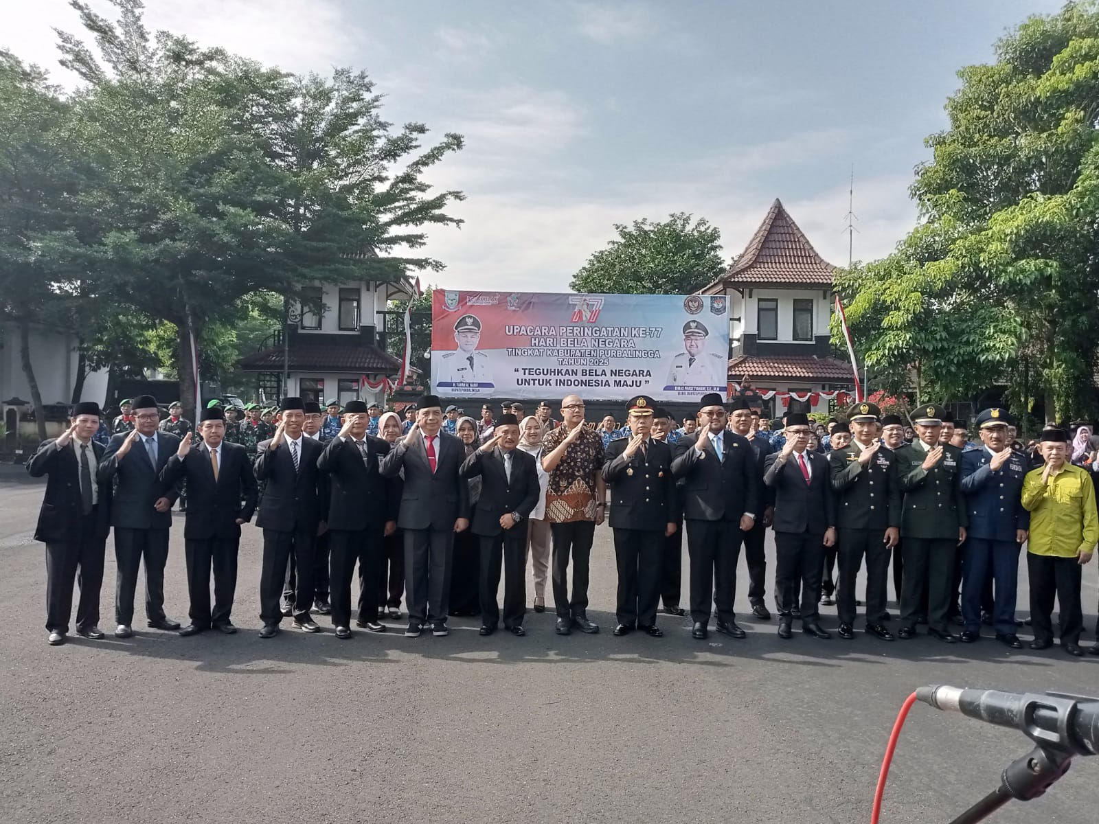 Petugas layanan doa Upacara Hari Bela Negara