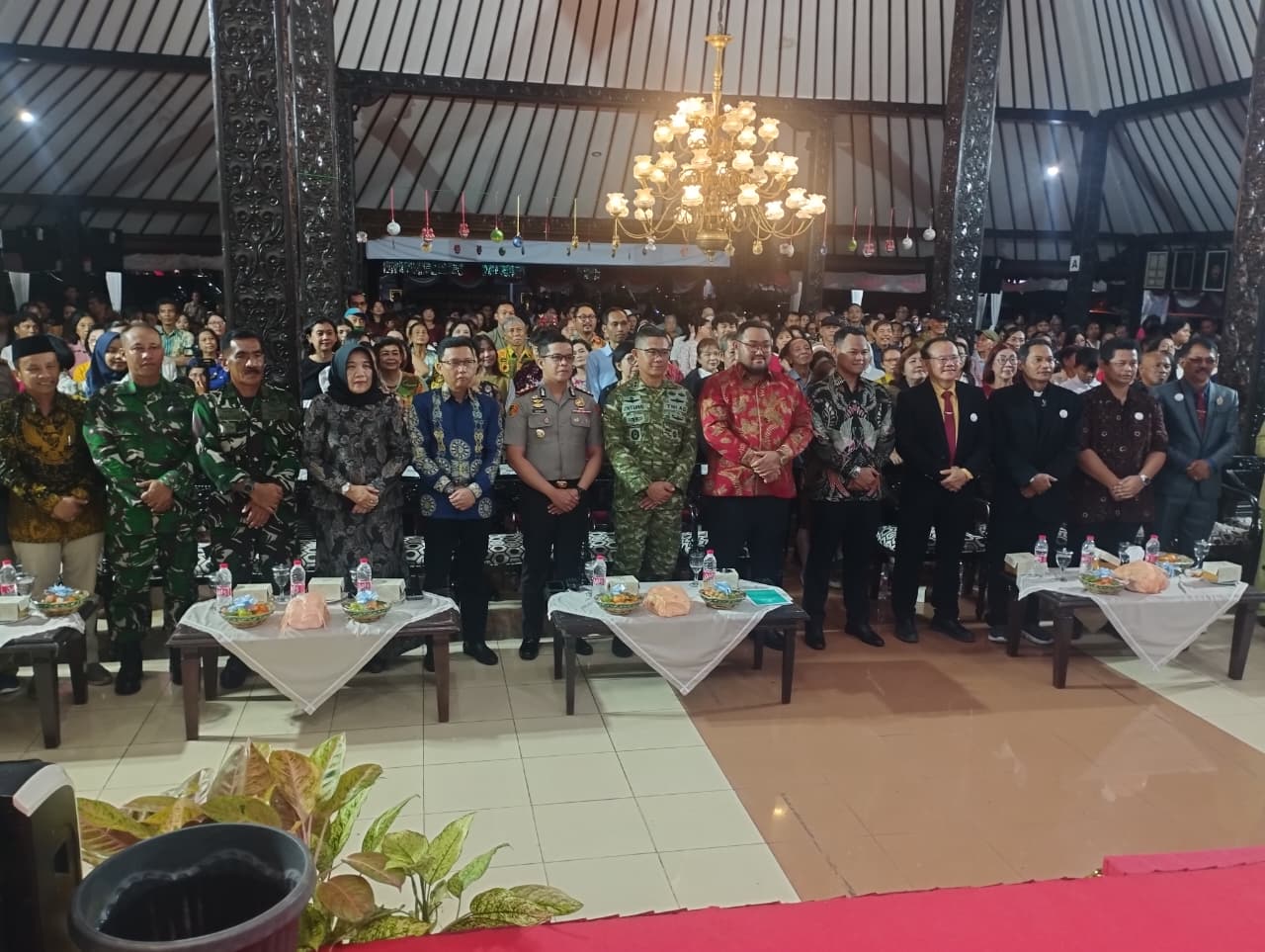 Perayaan natal di Pendopo Dipokusumo