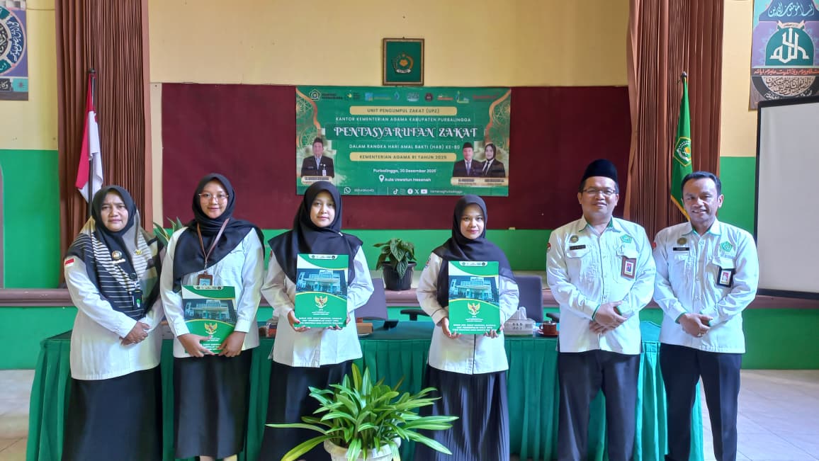Pentasyarufan zakat UPZ Kankemenag Purbalingga