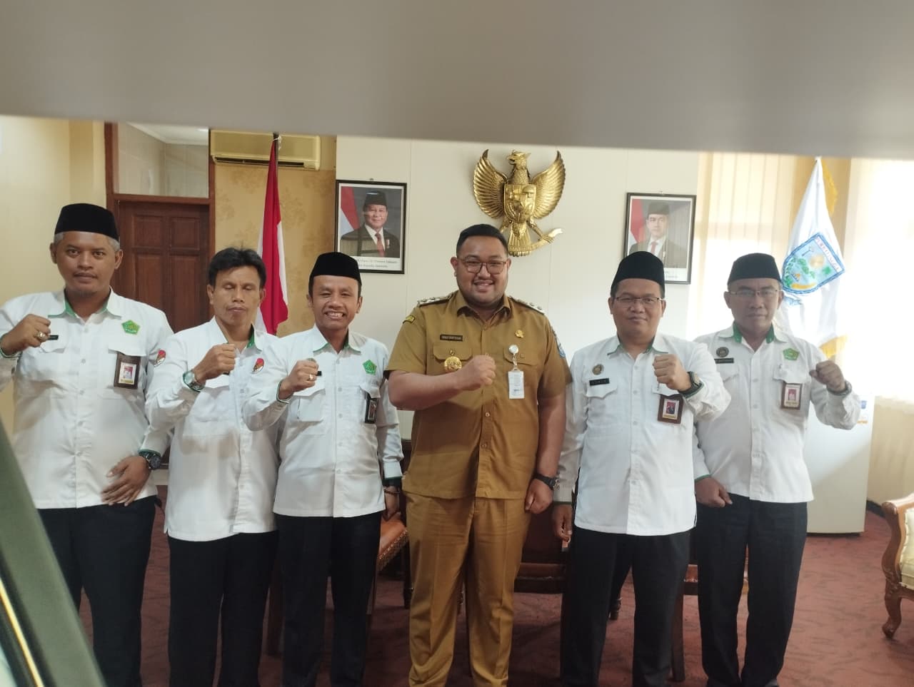 Kepala kankemenag Purbalingga audiensi dengan wakil Bupati