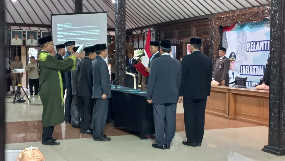 Kasi Bimas Islam pimpin doa dalam pelantikan pejabat pimpinan tinggi pratama