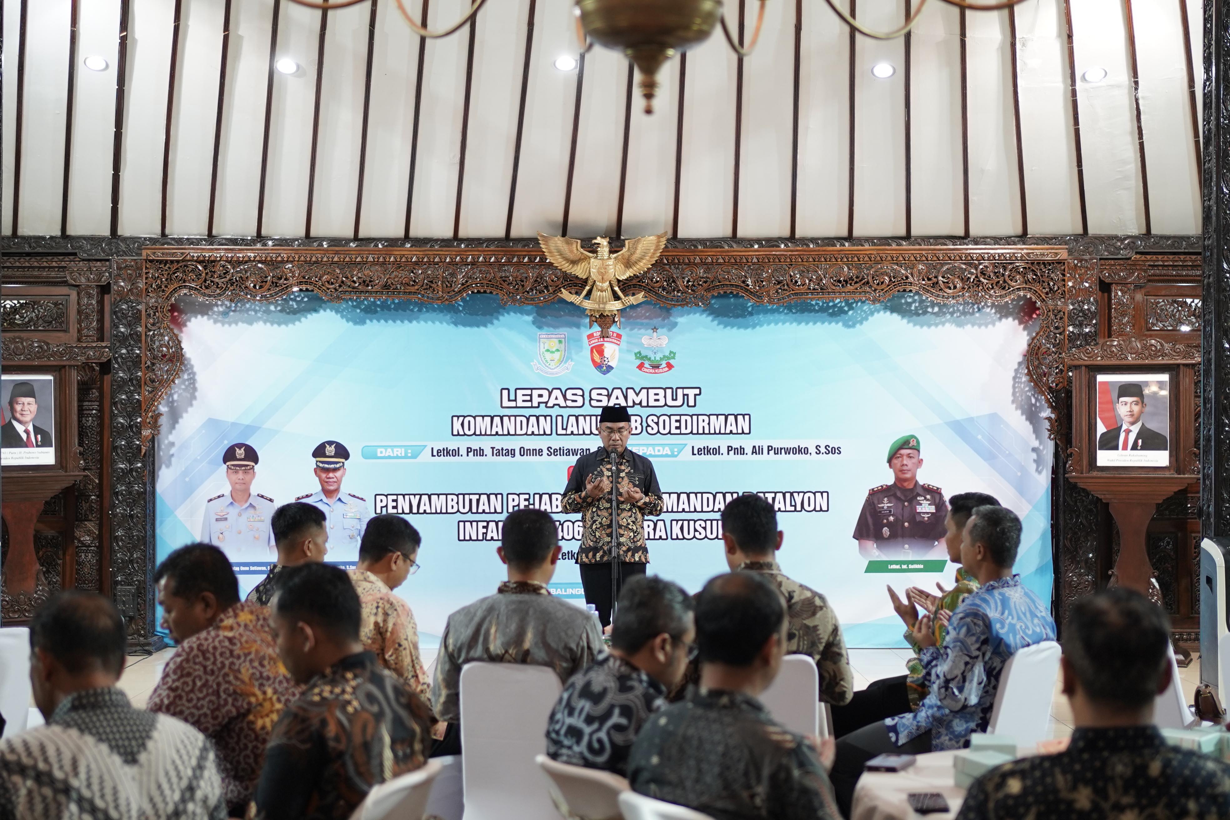 Kasi Bimas Islam pimpin doa dalam lepas sambut komandan TNI