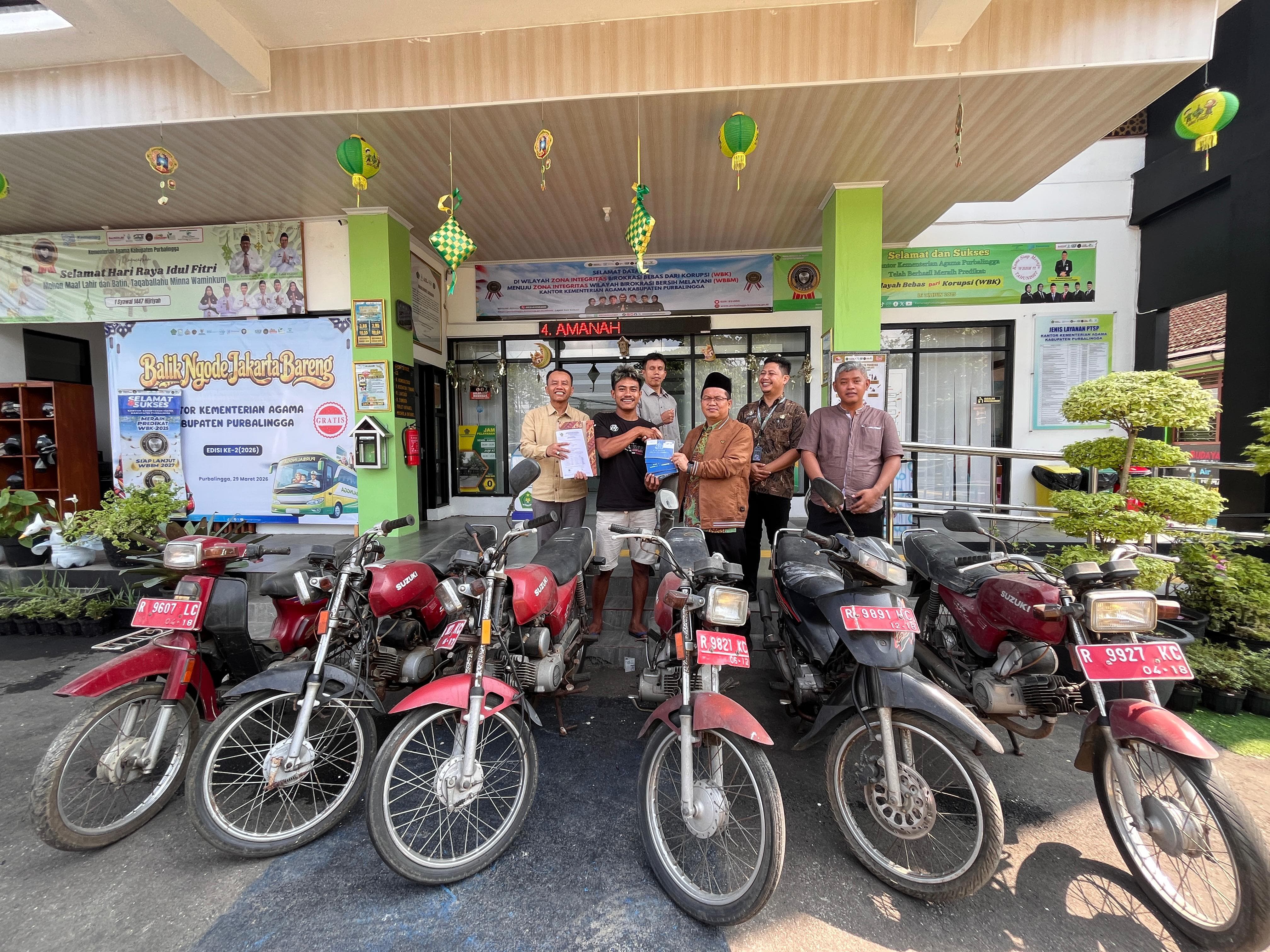 Hasil lelang motor Kemenag Purbalingga