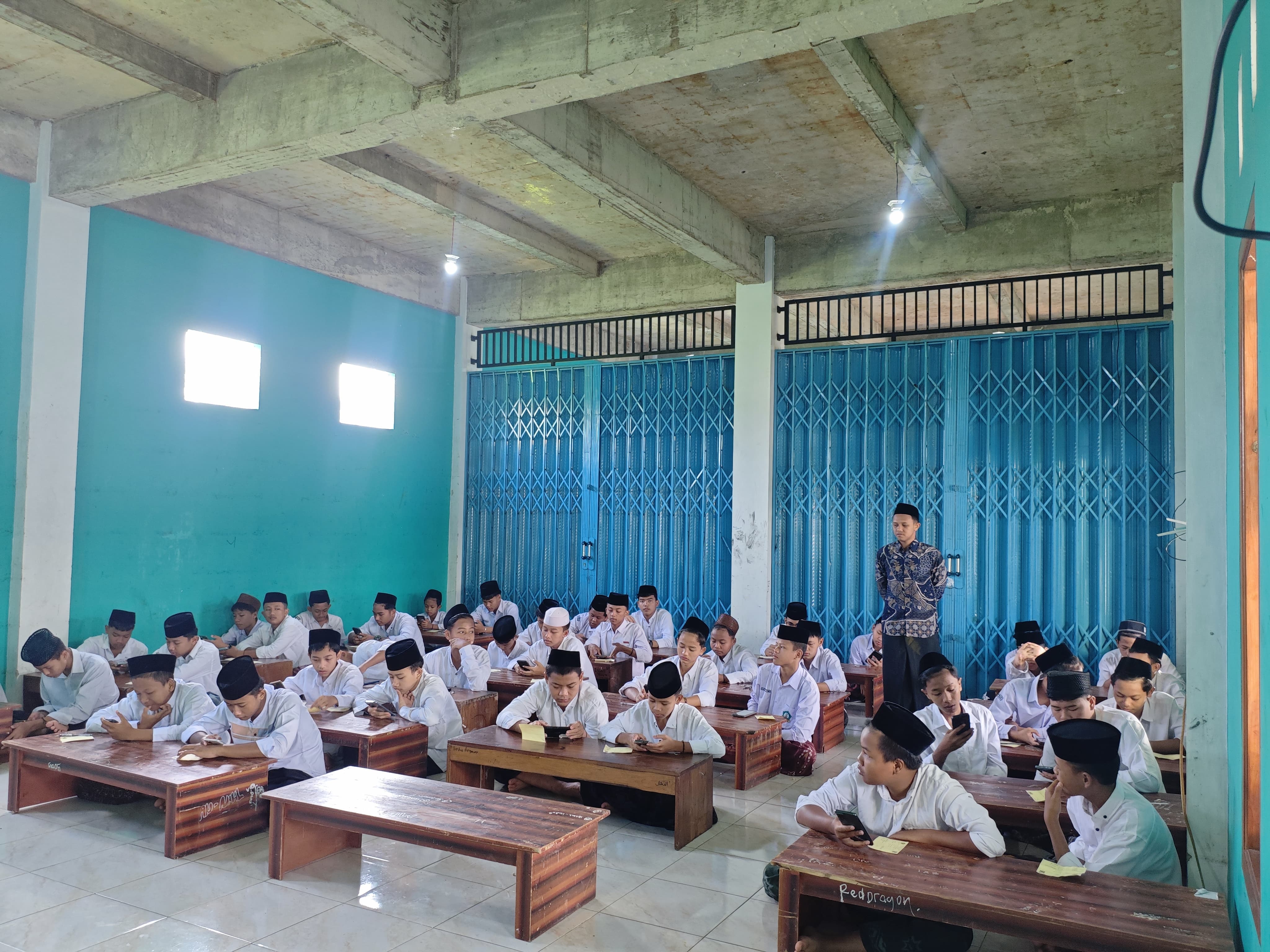 Kemenag Purbalingga Pantau ANBK PKPPS Wustho 108 Santri Ikut Ujian