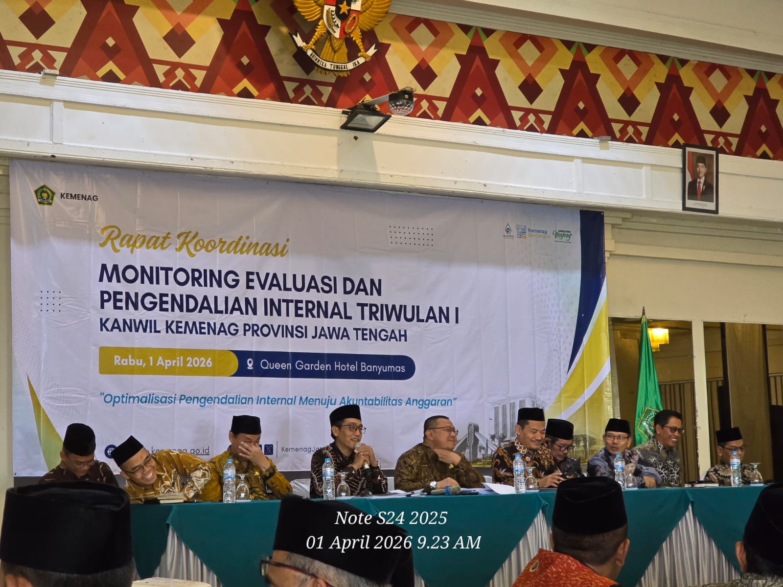 Rapat Koordinasi Monitoring, Evaluasi, dan Pengendalian Internal Triwulan I Kemenag Jateng