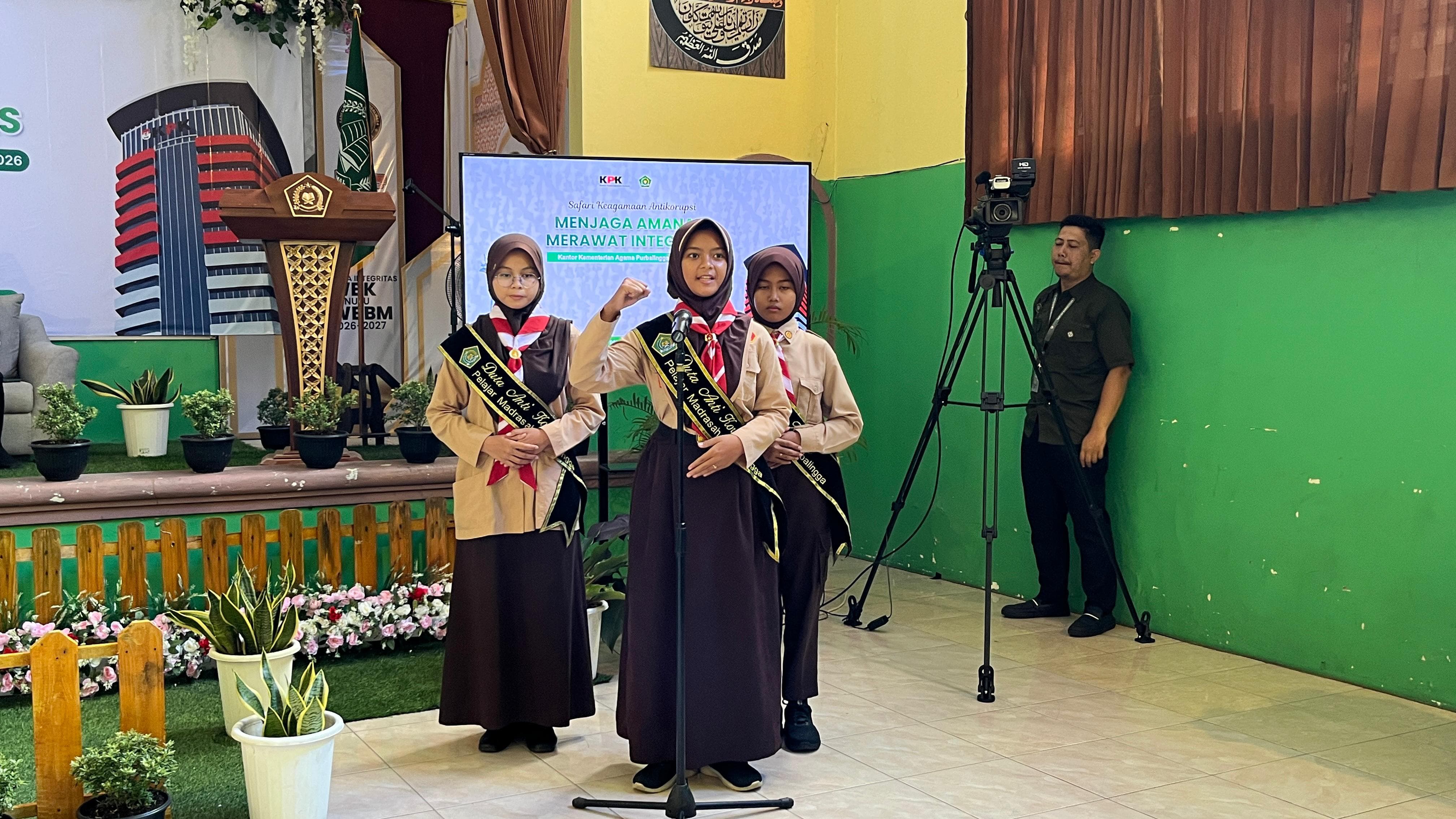 Duta pelajar madrasah antikorupsi