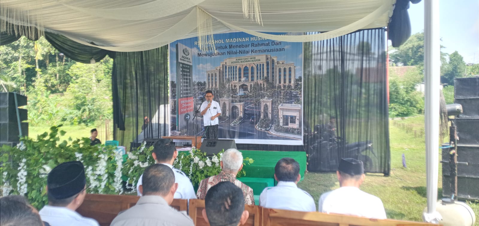 Peletakkan batu pertama pembangunan RSU AMH Bobotsari