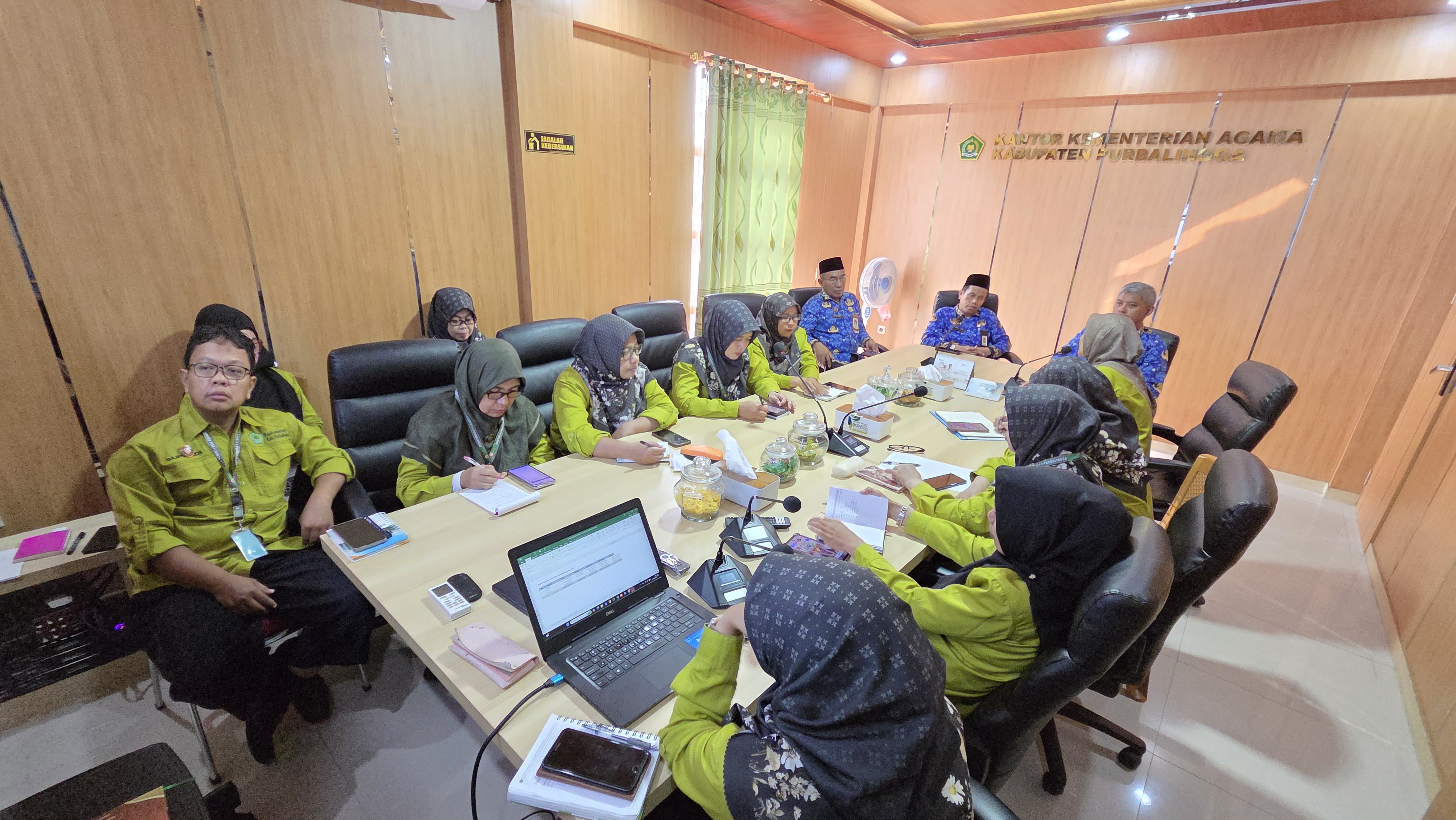 Rapat evaluasi anggaran Kankemenag Purbalingga