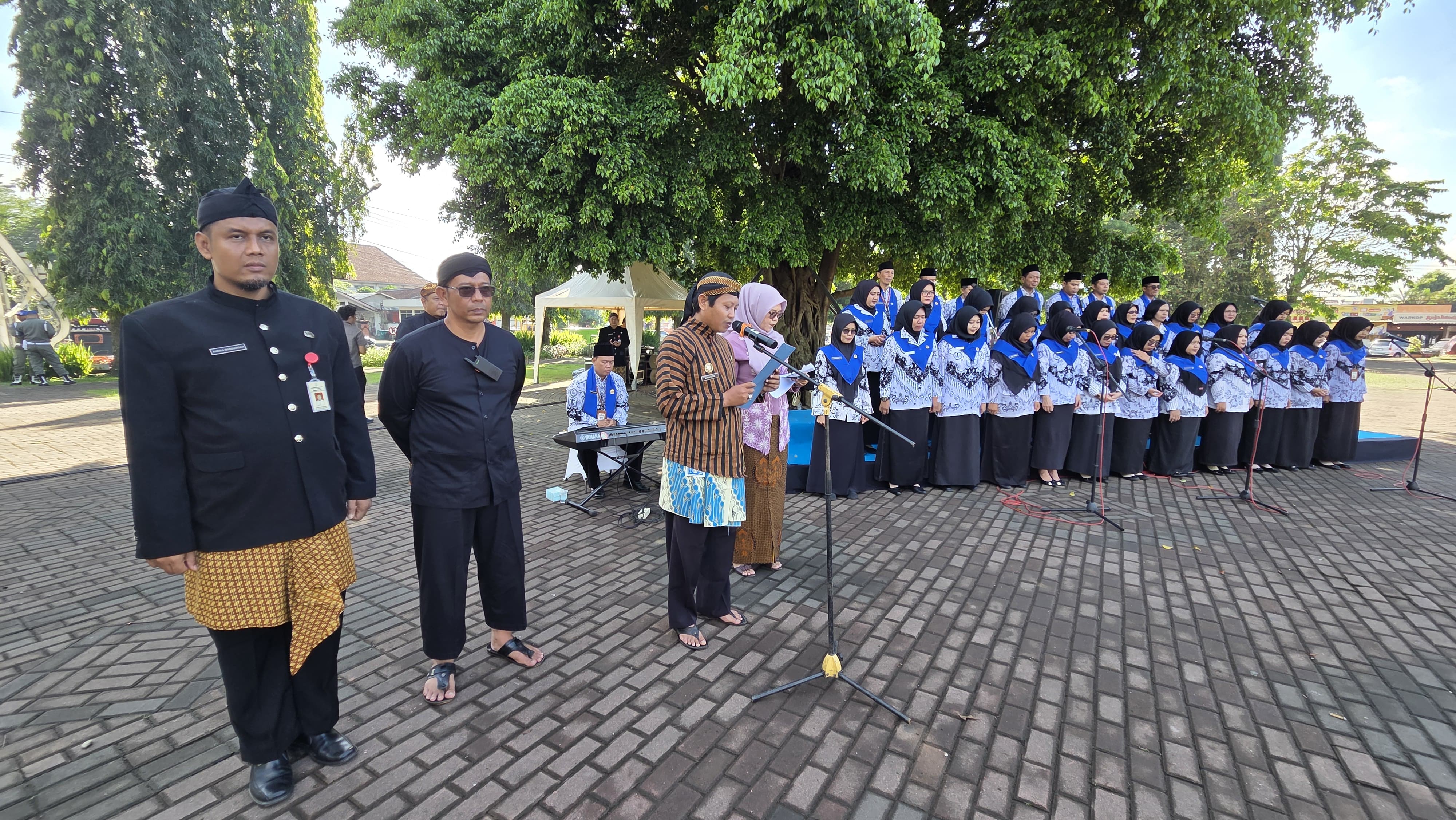 Kemenag Purbalingga Hadirkan Layanan Rohaniawan pada Upacara Hardiknas di Alun-alun Purbalingga