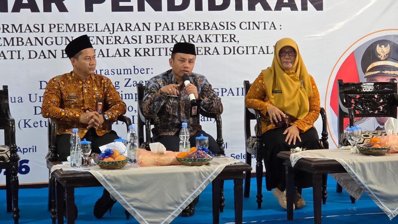 Kasubbag TU Kemenag Purbalingga Jadi Narasumber Seminar PAI Gaungkan Kurikulum Berbasis Cinta di Era Digital