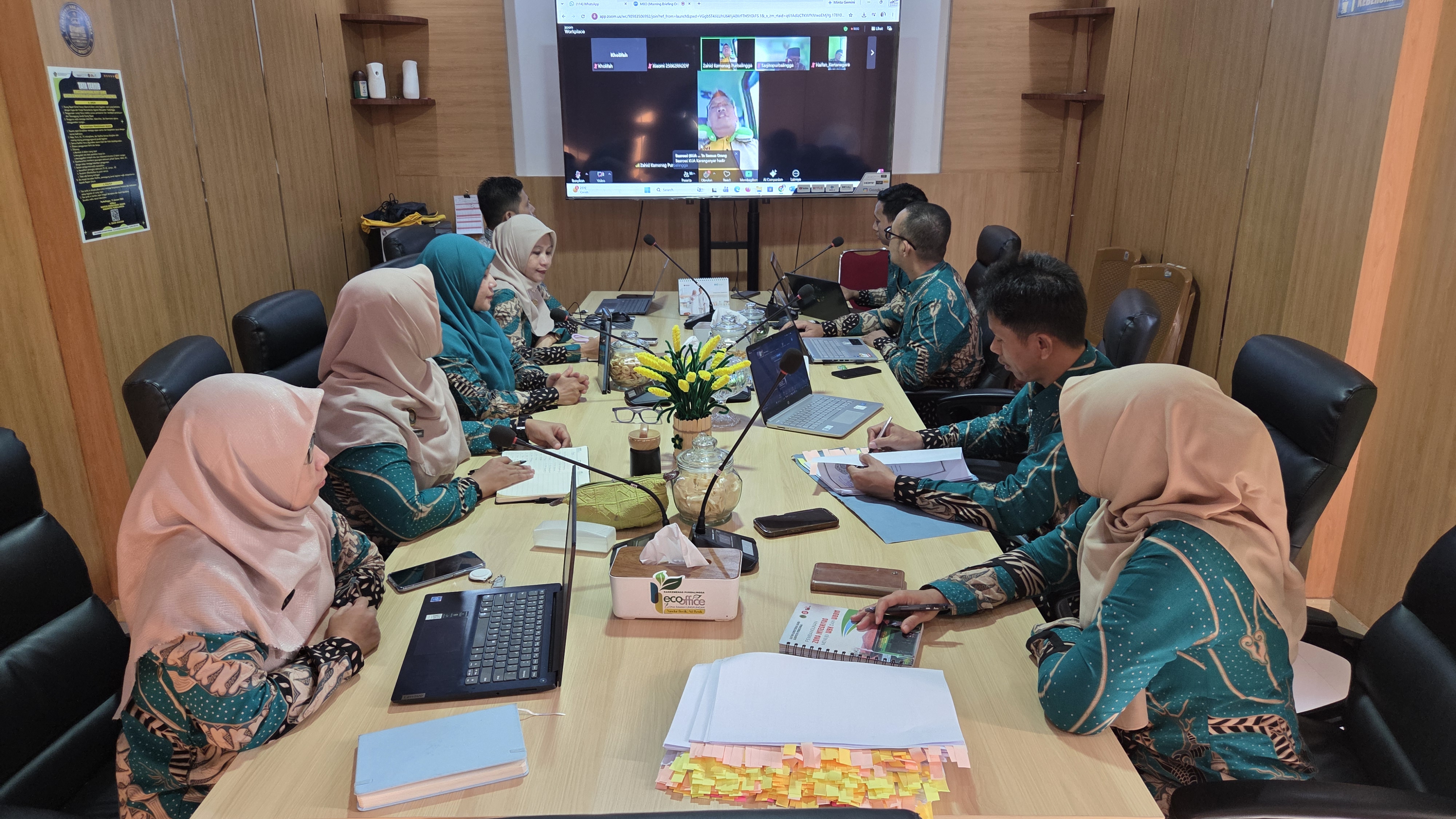 Morning Briefing Online (MBO) ZI perdana Kankemenag Purbalingga
