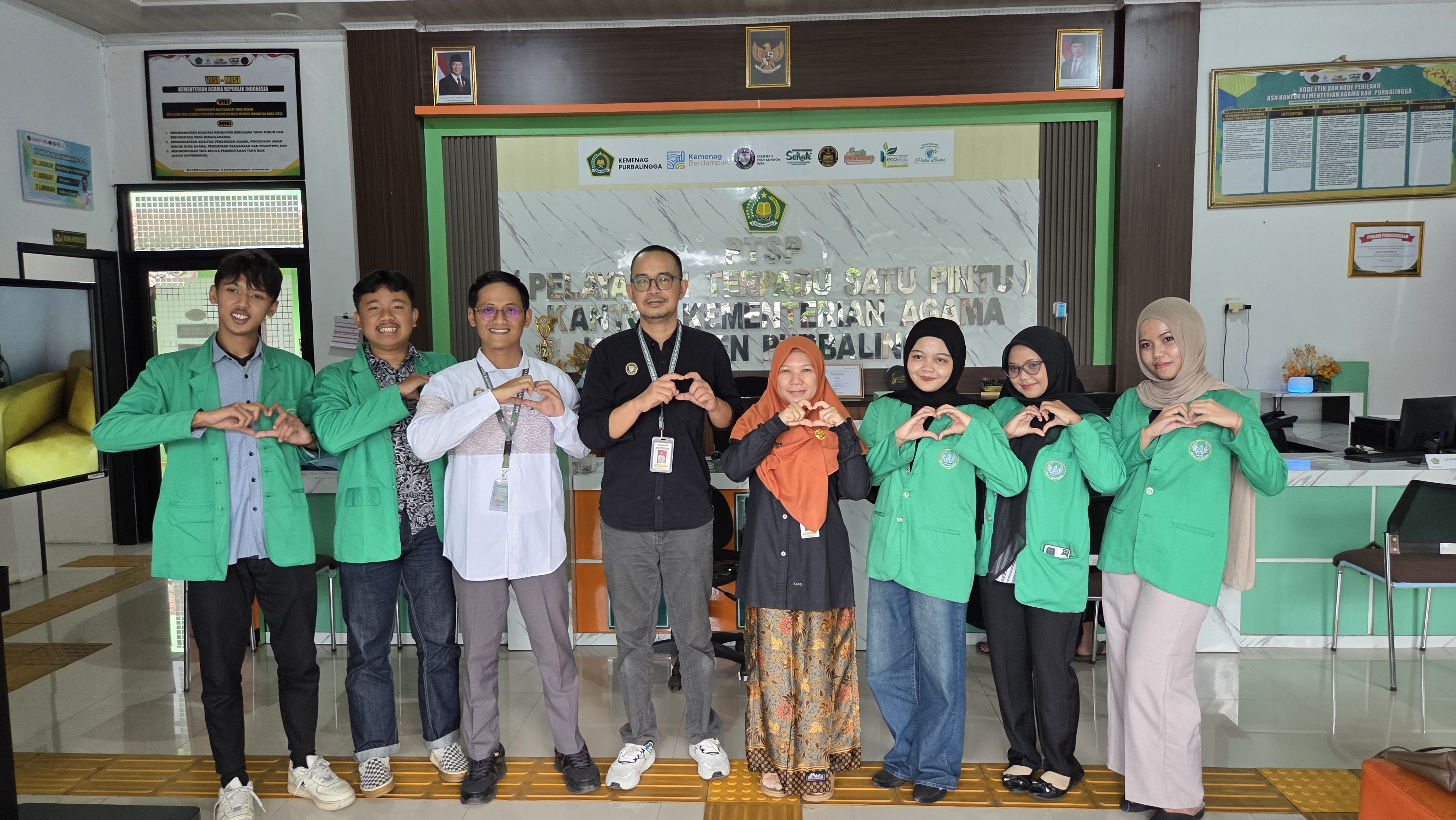 Kankemenag Purbalingga menerima kunjungan mahasiswa Program Studi Komunikasi dan Penyiaran Islam (KPI) UIN Prof. K.H. Saifuddin Zuhri Purwokerto, Jumat (12/6/2026).