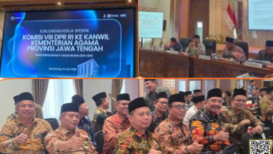 Kemenag Purbalingga Siap Tindak Lanjuti Penguatan Pendidikan Keagamaan dan Pelayanan Publik Hasil Kunjungan Komisi VIII DPR RI