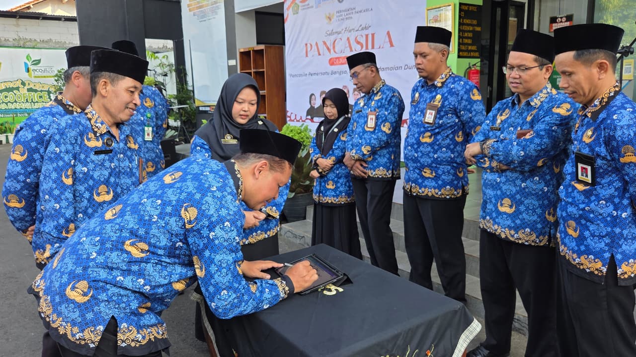 Pasca Kick Off WBBM 2027, Kemenag Purbalingga Perkuat Komitmen Integritas pada Momentum Hari Lahir Pancasila
