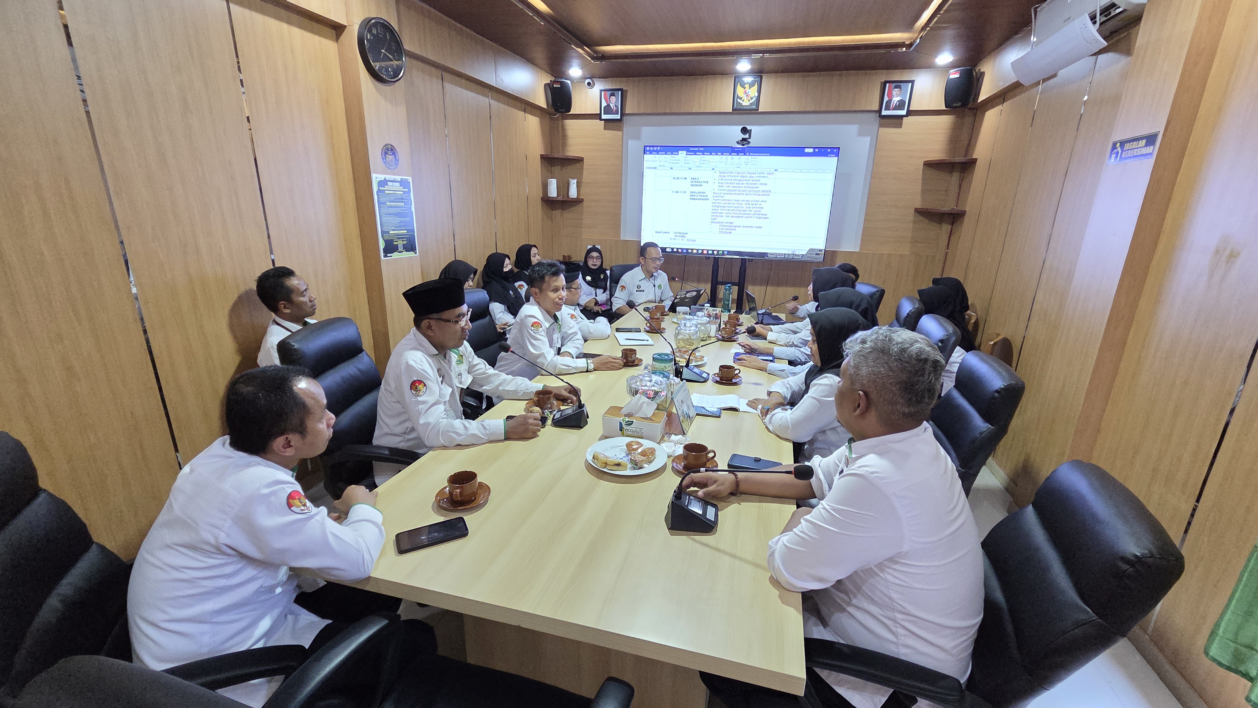 Kantor Kementerian Agama Kabupaten Purbalingga menggelar rapat persiapan Muharam Bersama Gen-Z: Dialog dan Sharing sebagai bagian dari rangkaian Peaceful Muharam 1448 H