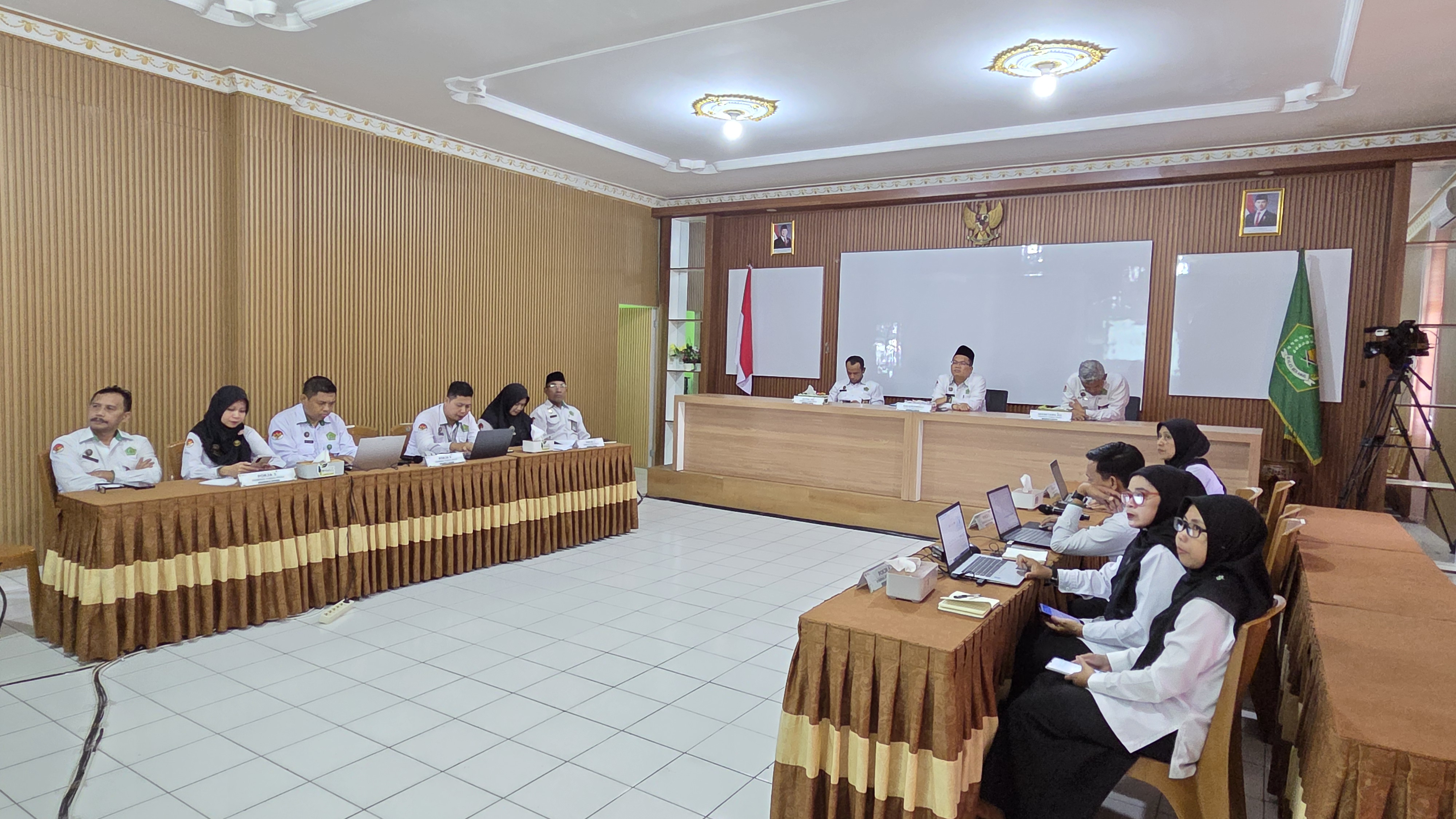 Konsisten Bangun Budaya Integritas, Kankemenag Purbalingga Ikuti Evaluasi ZI Semester I Tahun 2026