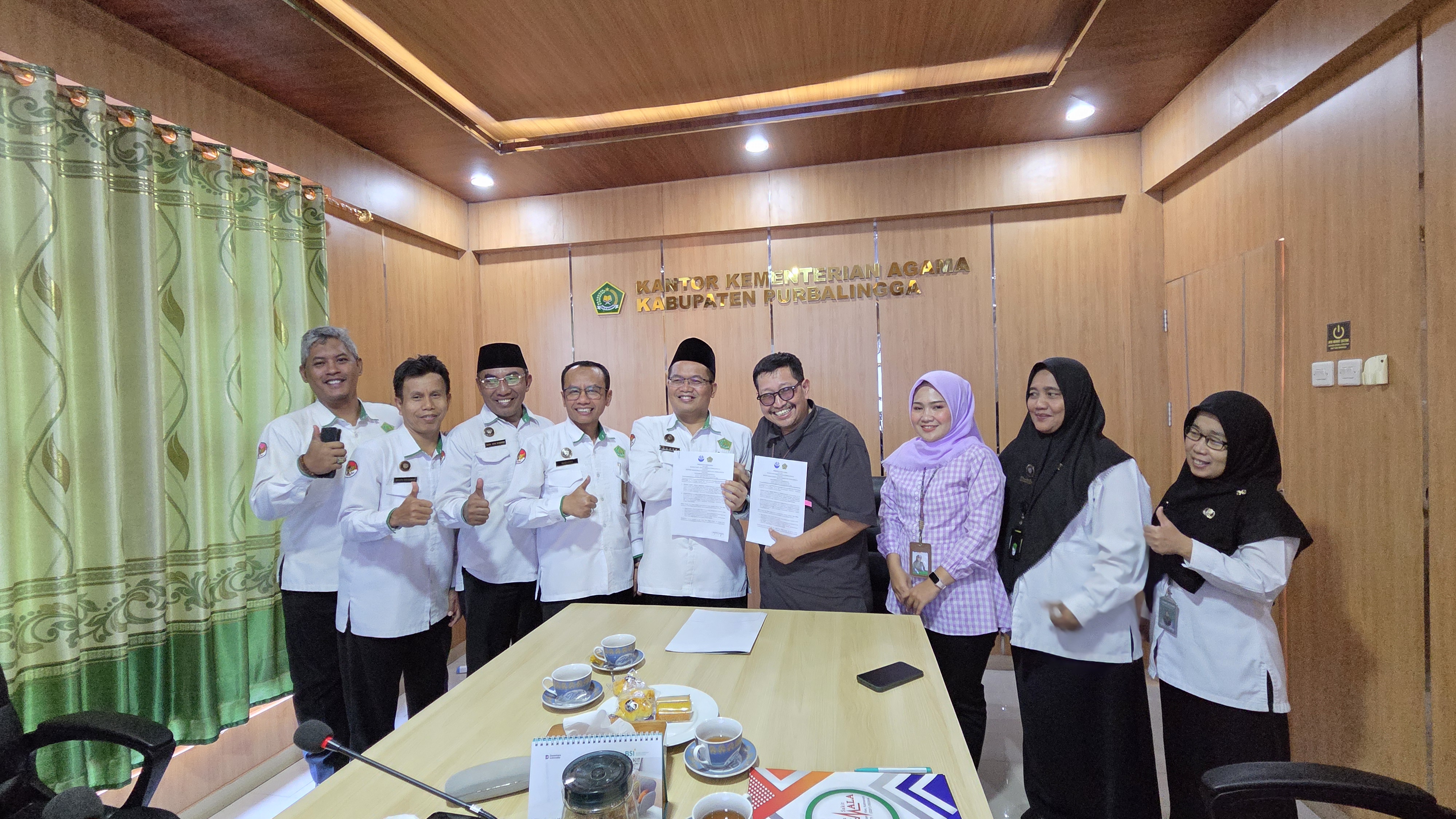 Tingkatkan Layanan Keagamaan Berdampak, Kankemenag Purbalingga dan RSU Nirmala Teken PKS Pendampingan Rohaniawan