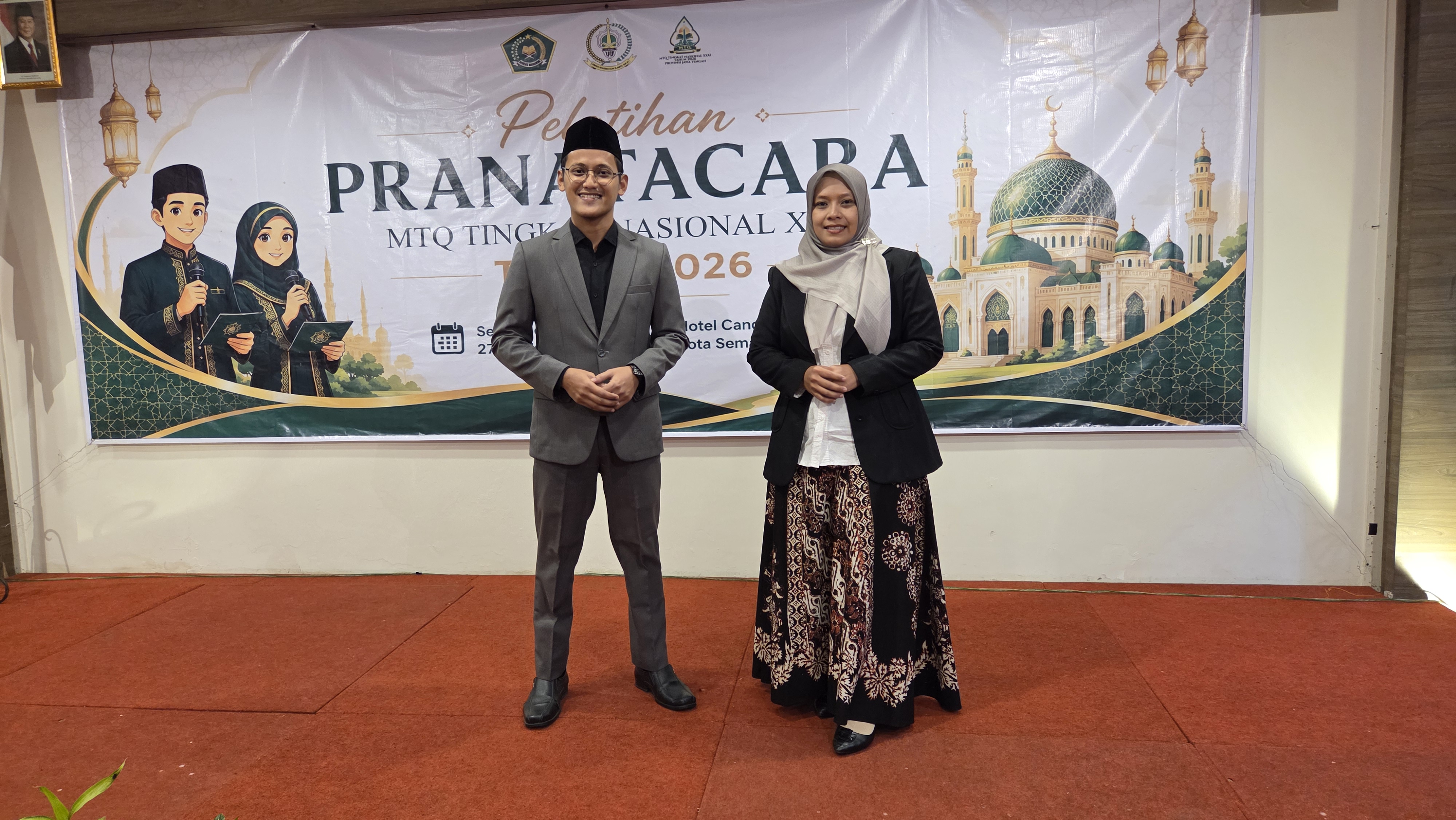 Menuju Panggung Nasional, Dua ASN Kankemenag Purbalingga Tempa Diri Jadi Pranatacara MTQ Nasional XXXI Jawa Tengah
