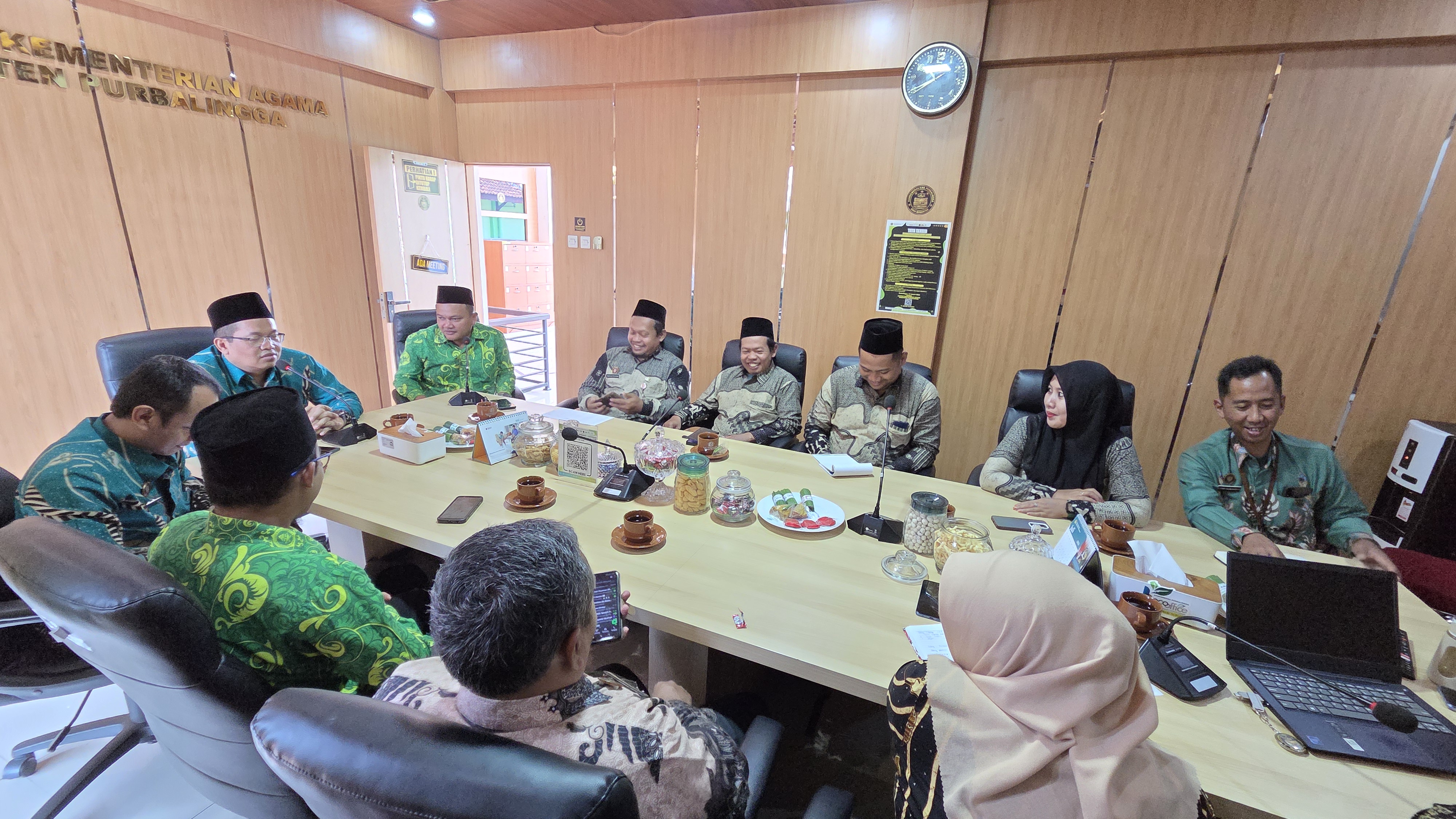 Audiensi BADKO LPQ Purbalingga ke Kemenag persiapan FASI Tingkat Provnsi Jawa Tengah