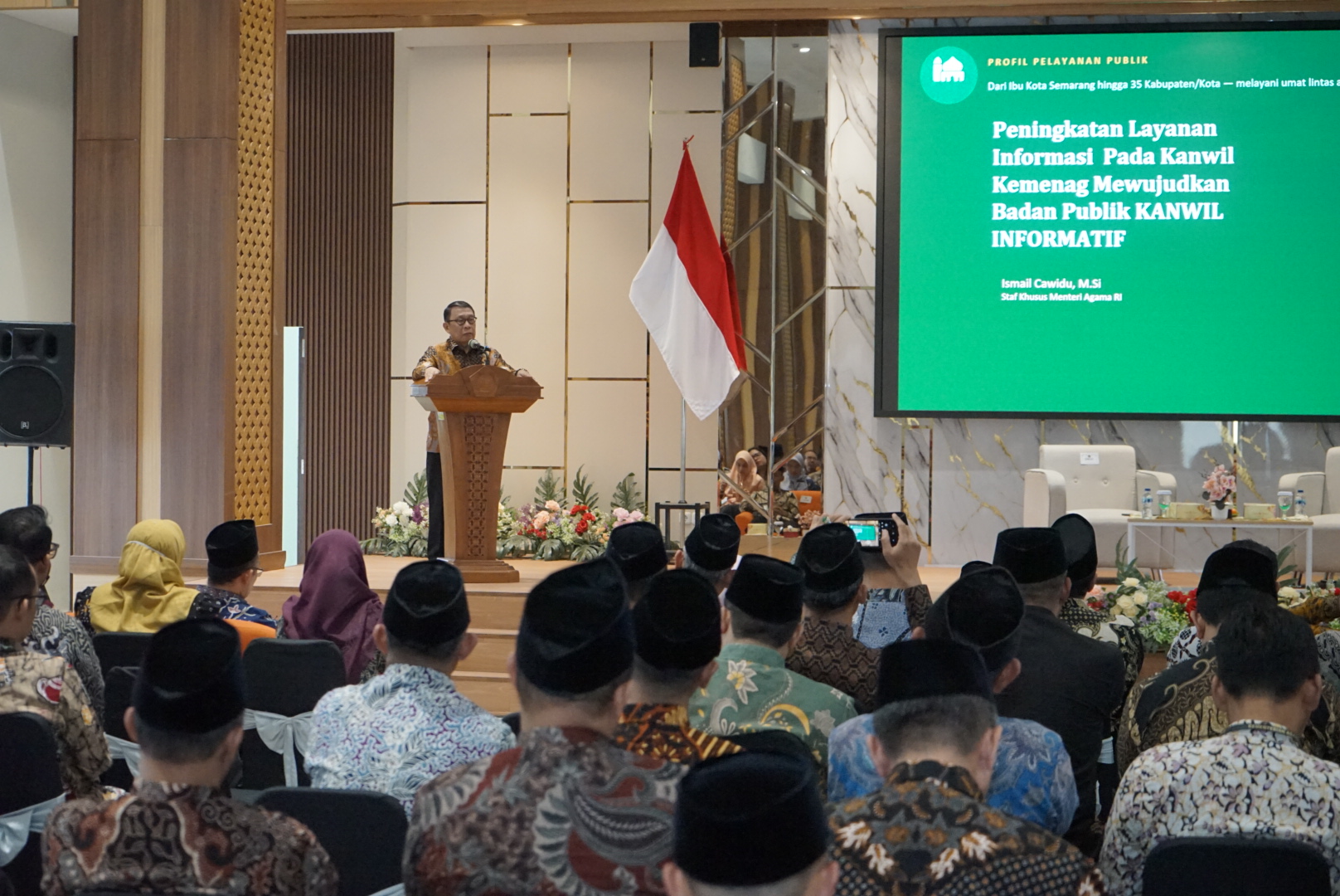 Stafsus Menag RI Bidang Komunikasi dan Kebijakan Publik, H. Ismail Cawidu: Filosofi "Rumah Kaca" Kunci Keterbukaan Informasi Publik, Kemenag Purbalingga Siap Tindaklanjuti Pesan Stafsus