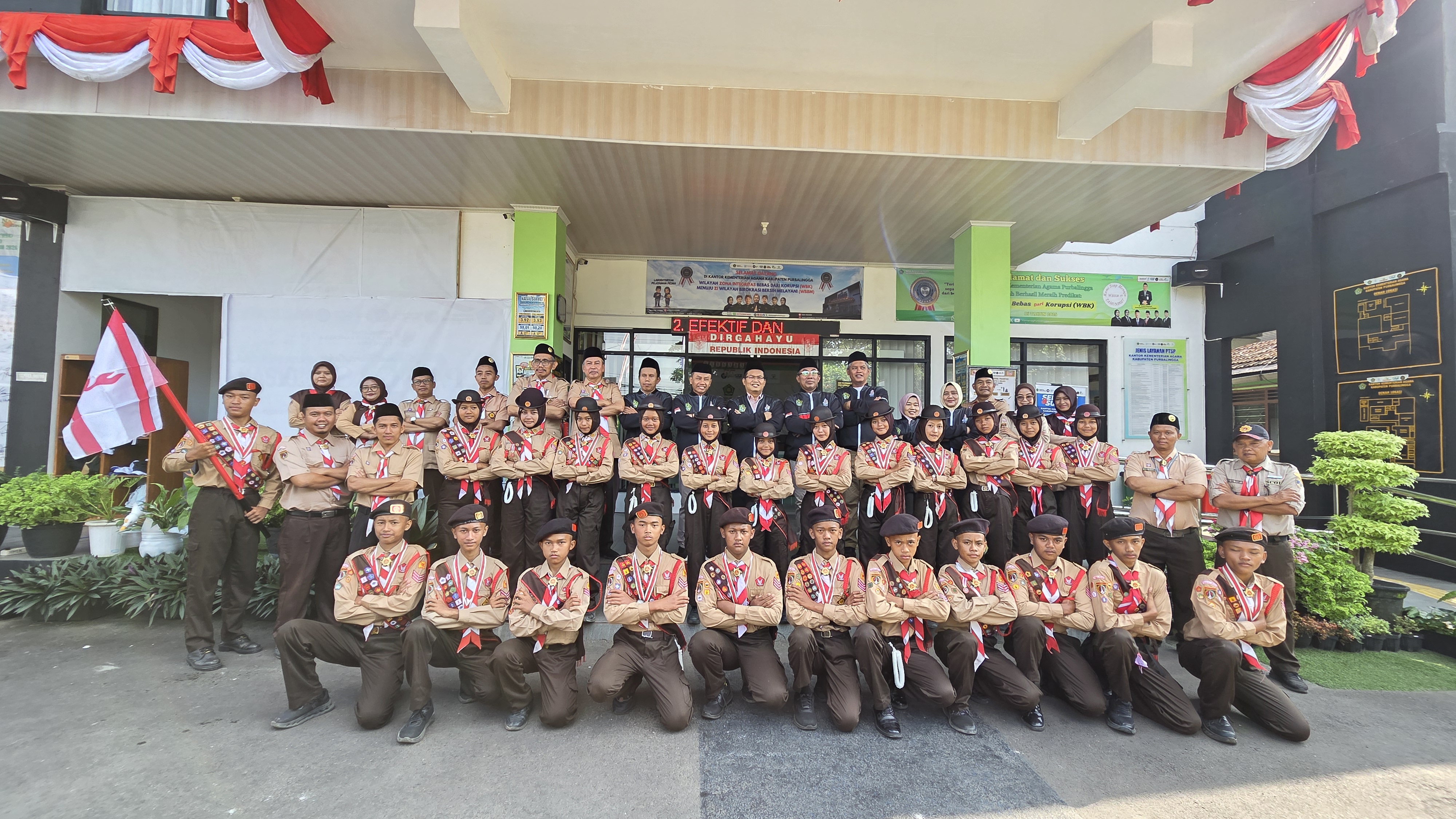 Pelepasan kontingen Jambore MTs Jateng Kabupaten Purbalingga
